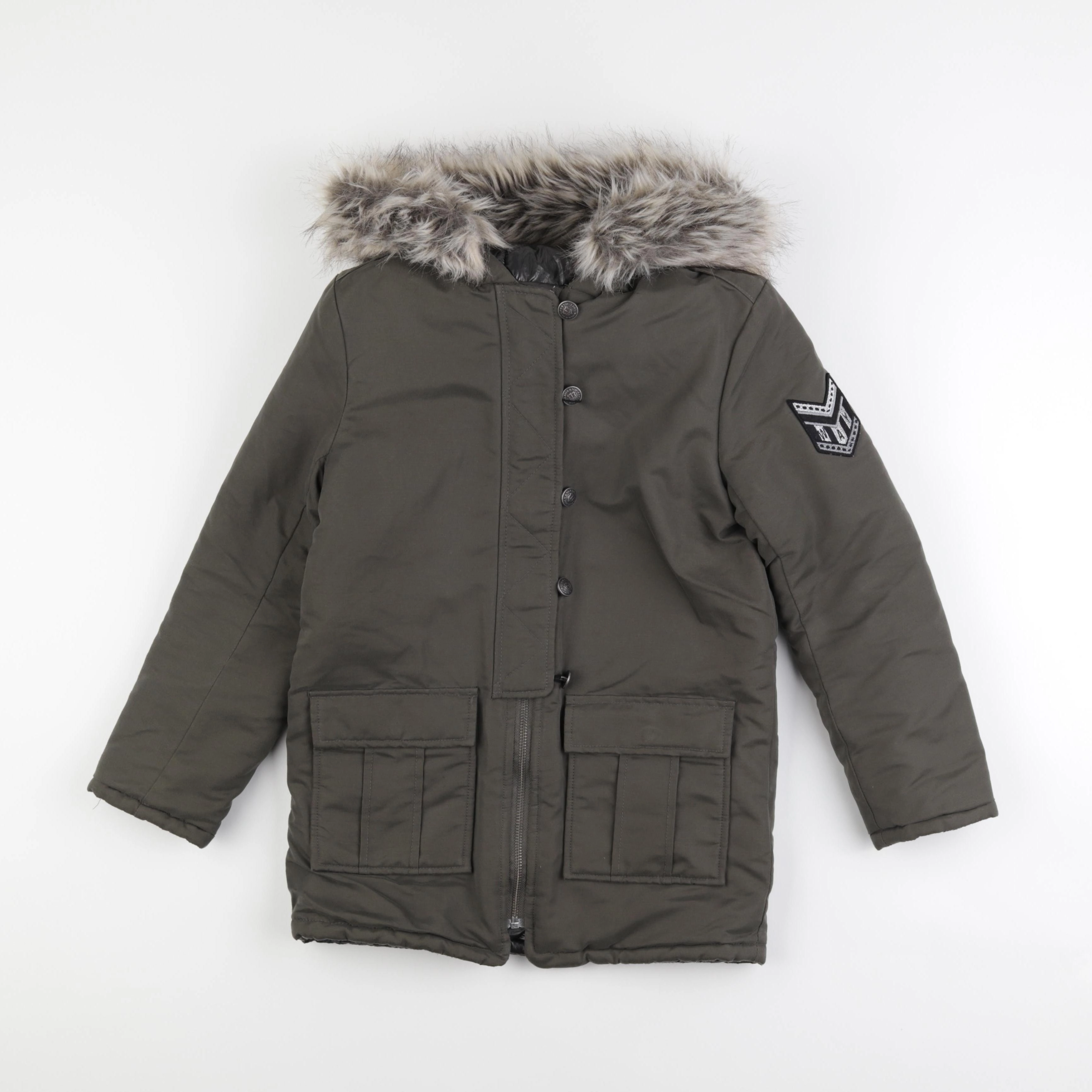 IKKS - parka réversible vert - 10 ans
