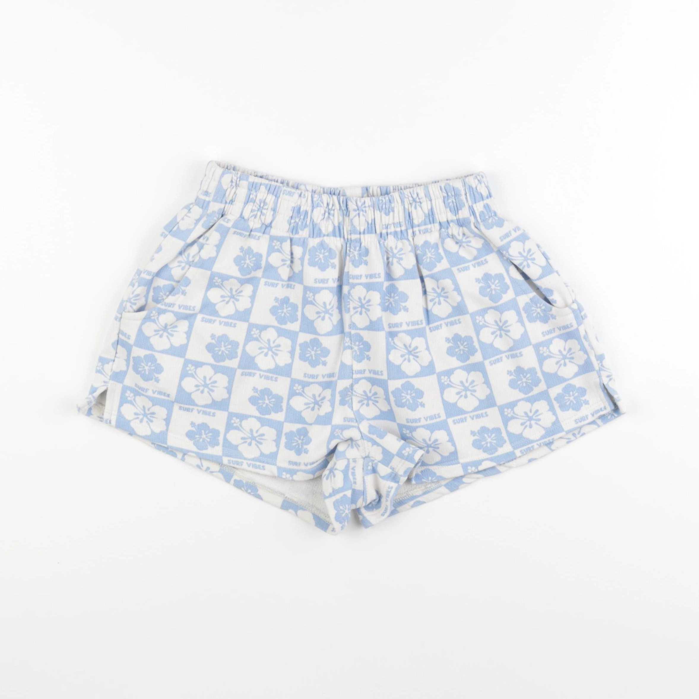 Zara - short blanc, bleu - 13/14 ans