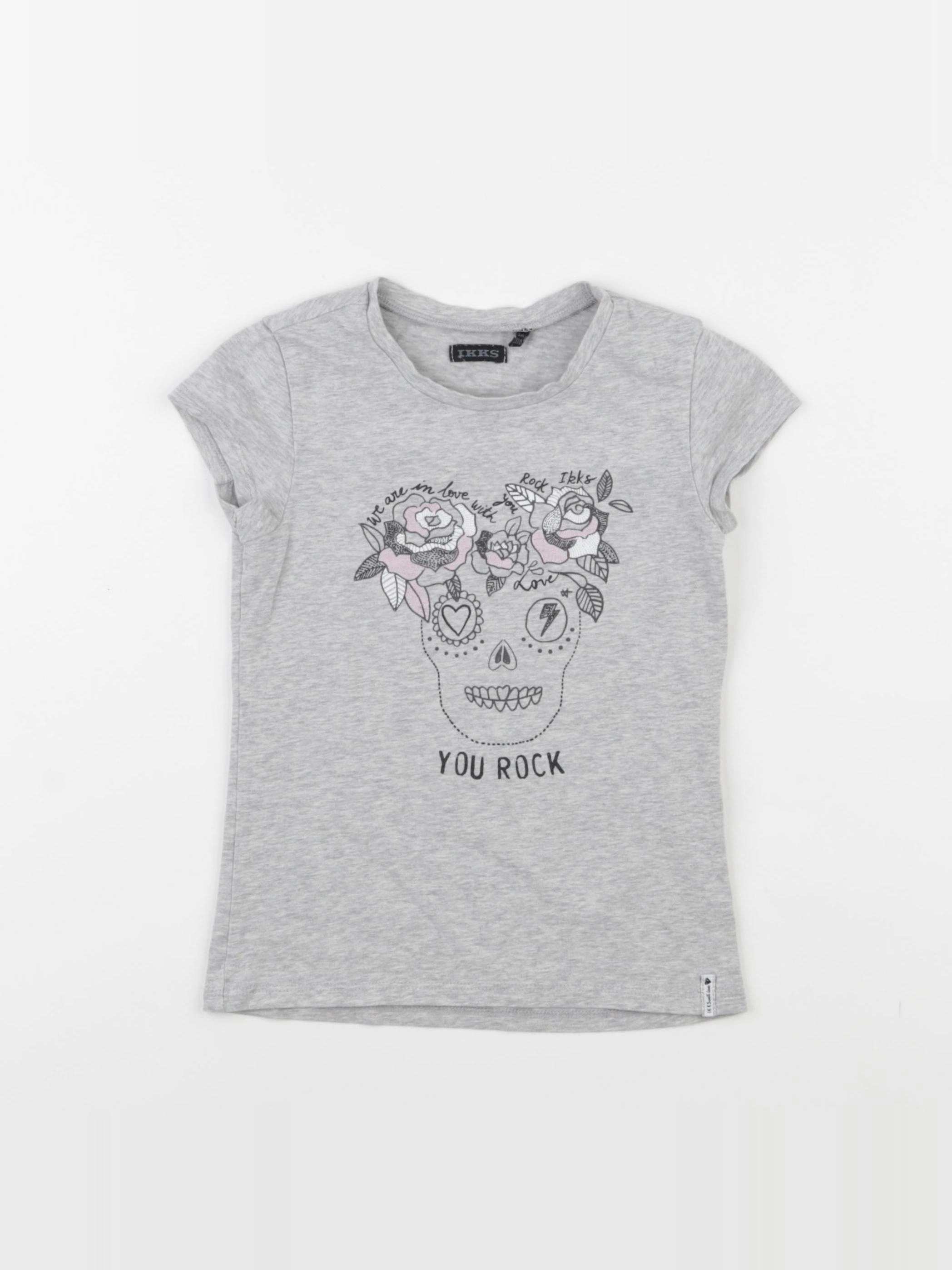 IKKS - tee-shirt gris - 5 ans