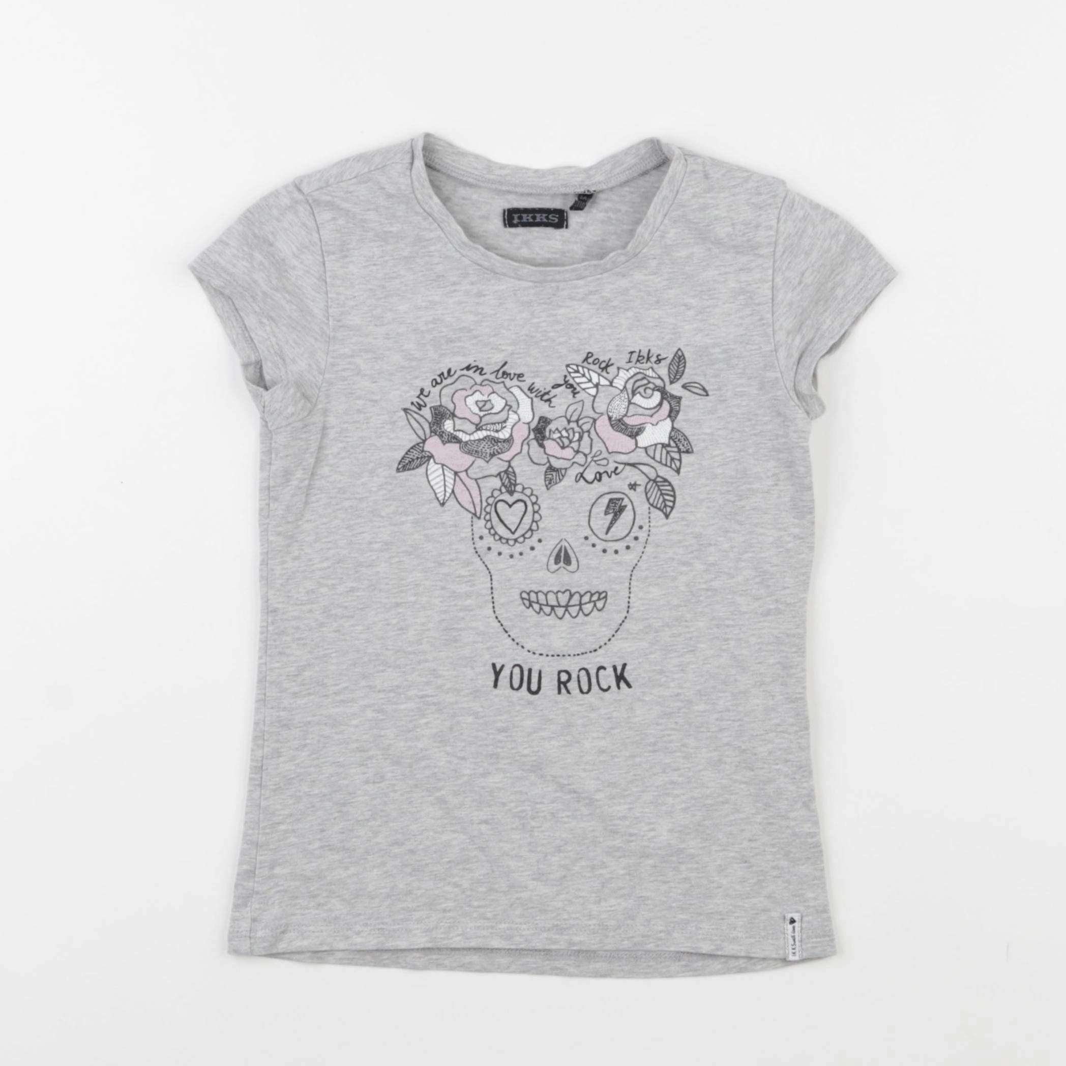IKKS - tee-shirt gris - 5 ans