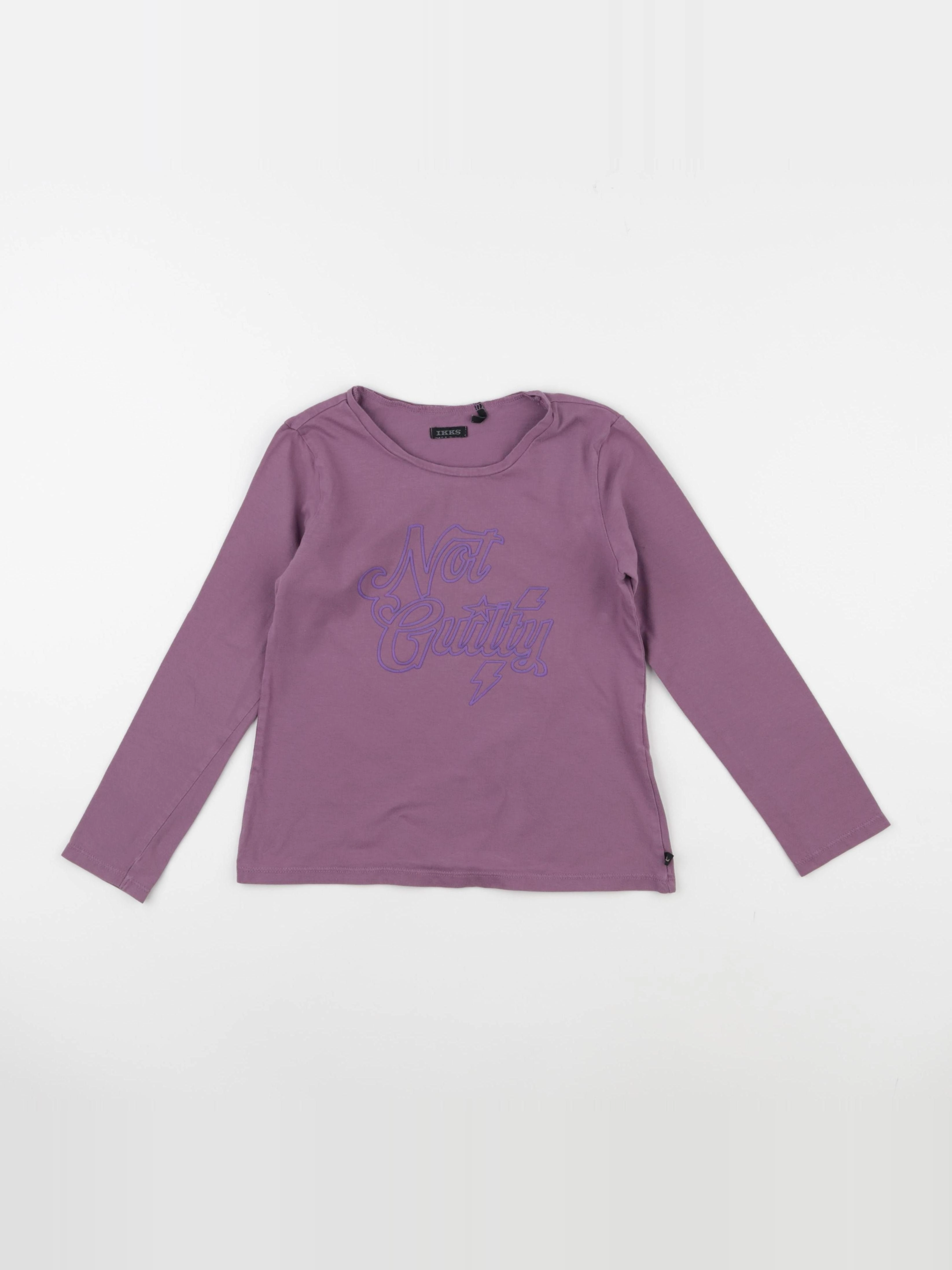 IKKS - tee-shirt violet - 8 ans