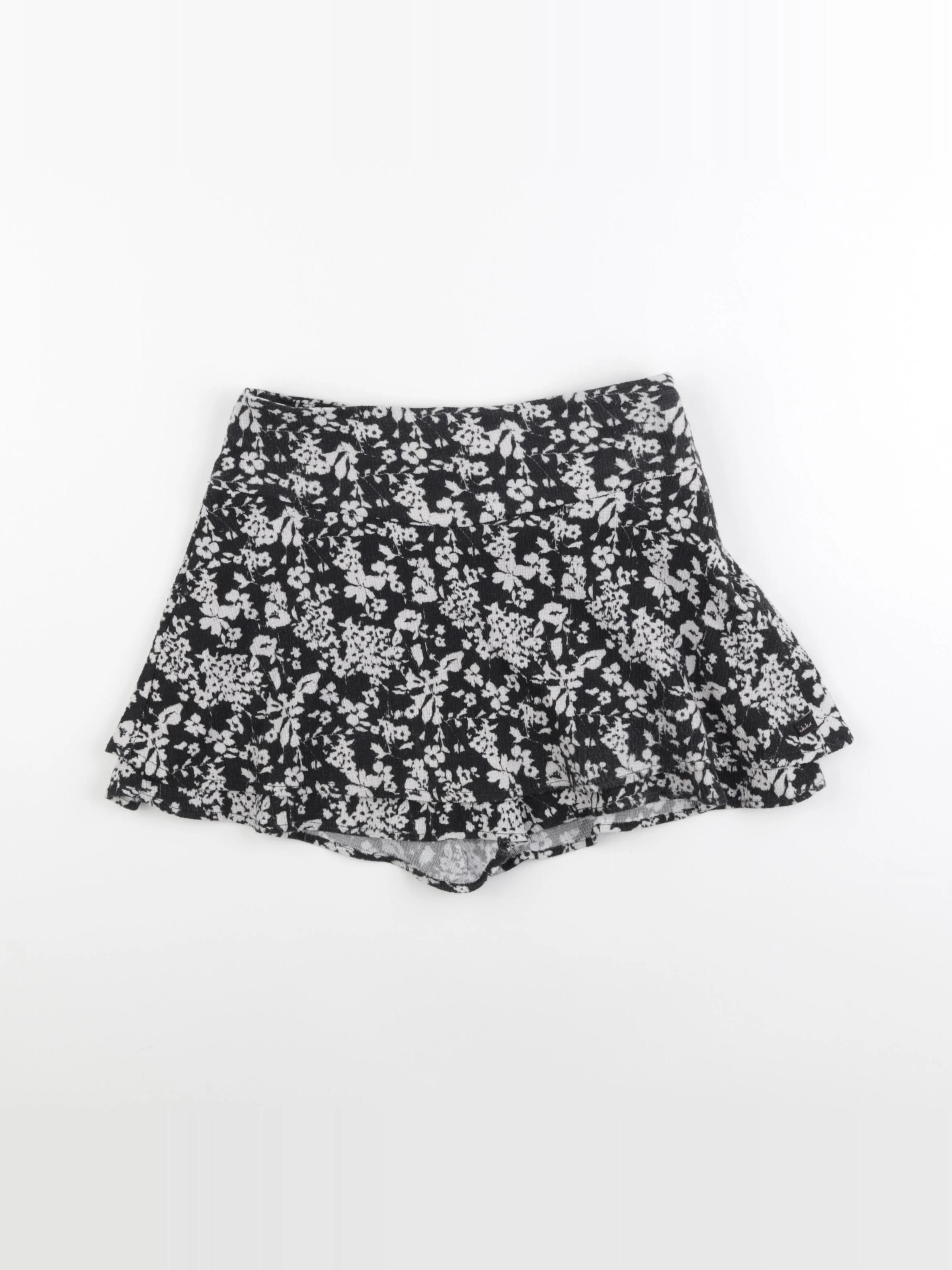 IKKS - jupe short blanc, noir - 8 ans
