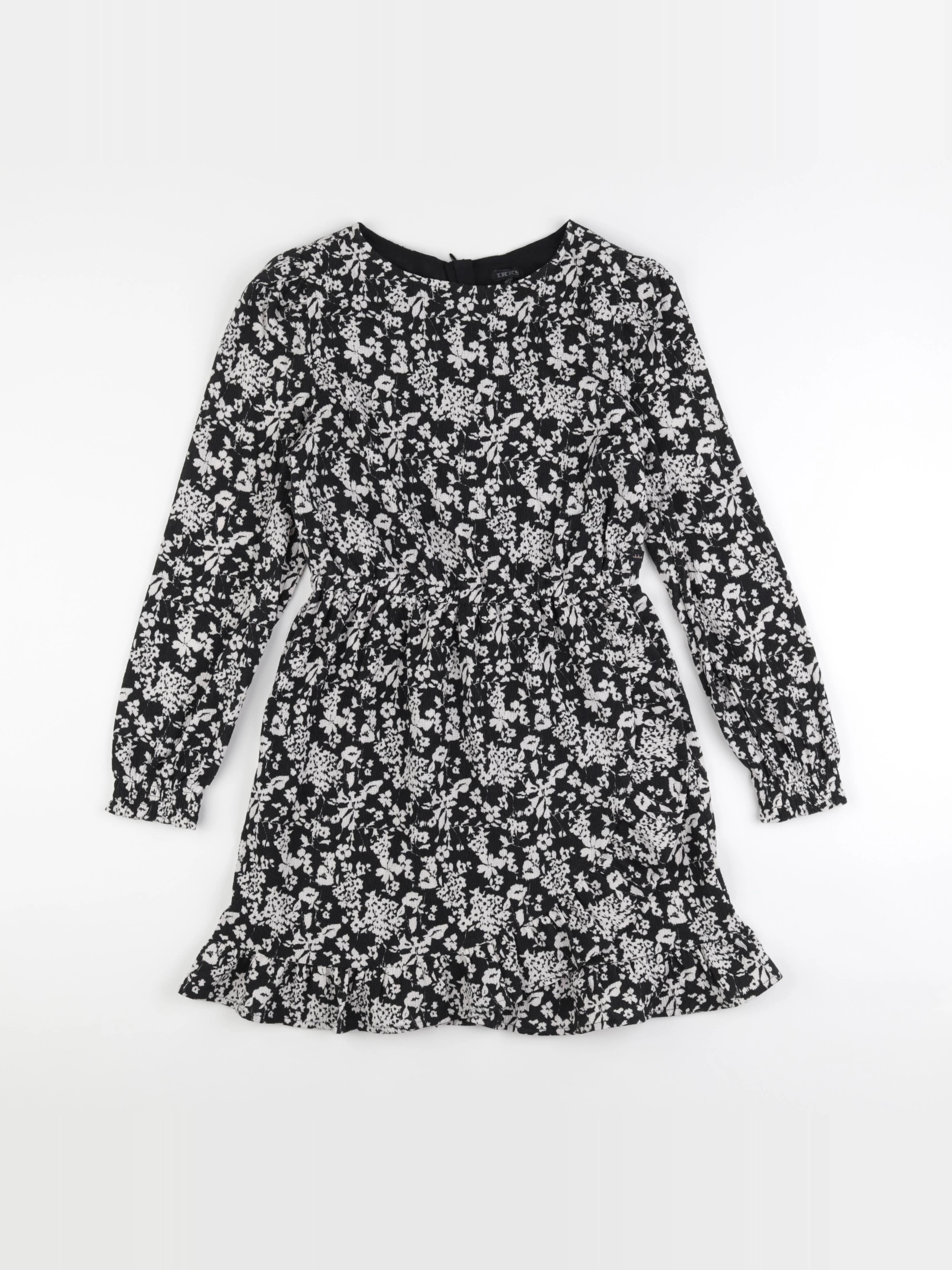 IKKS - robe blanc, noir - 12 ans