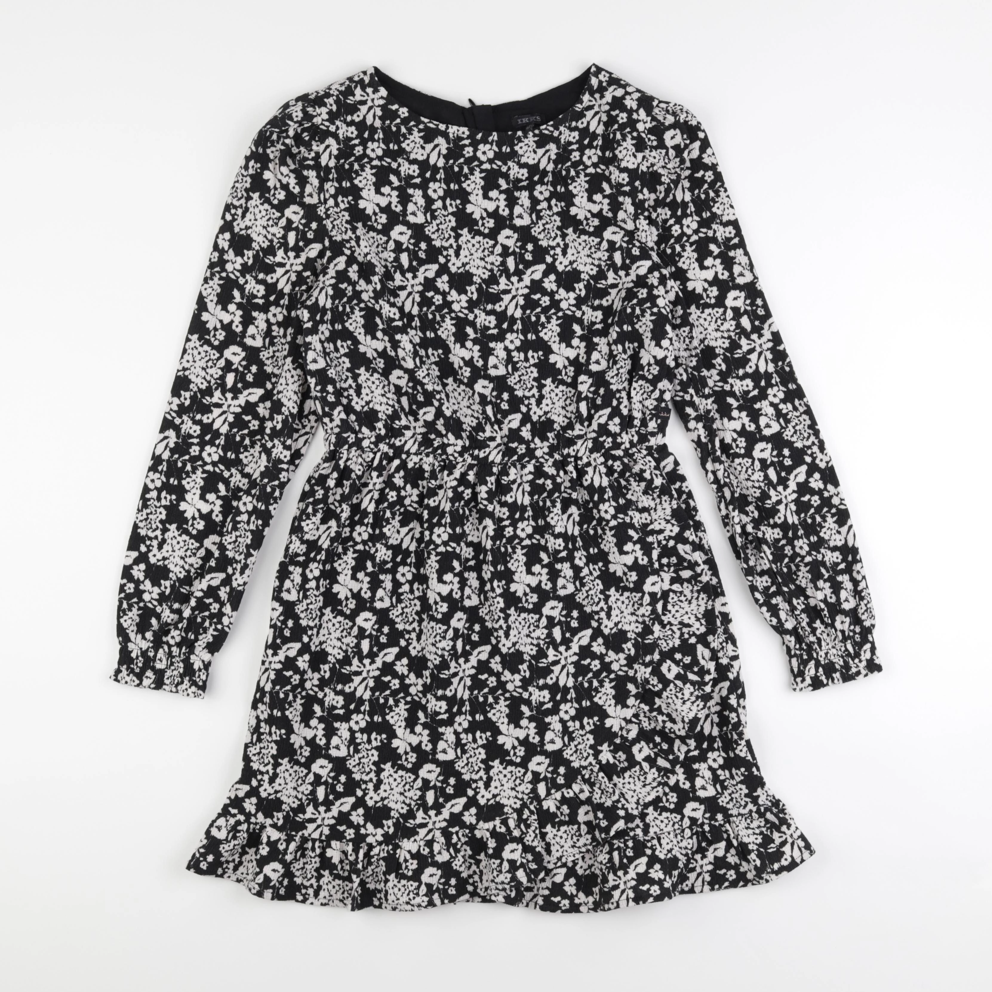 IKKS - robe blanc, noir - 12 ans