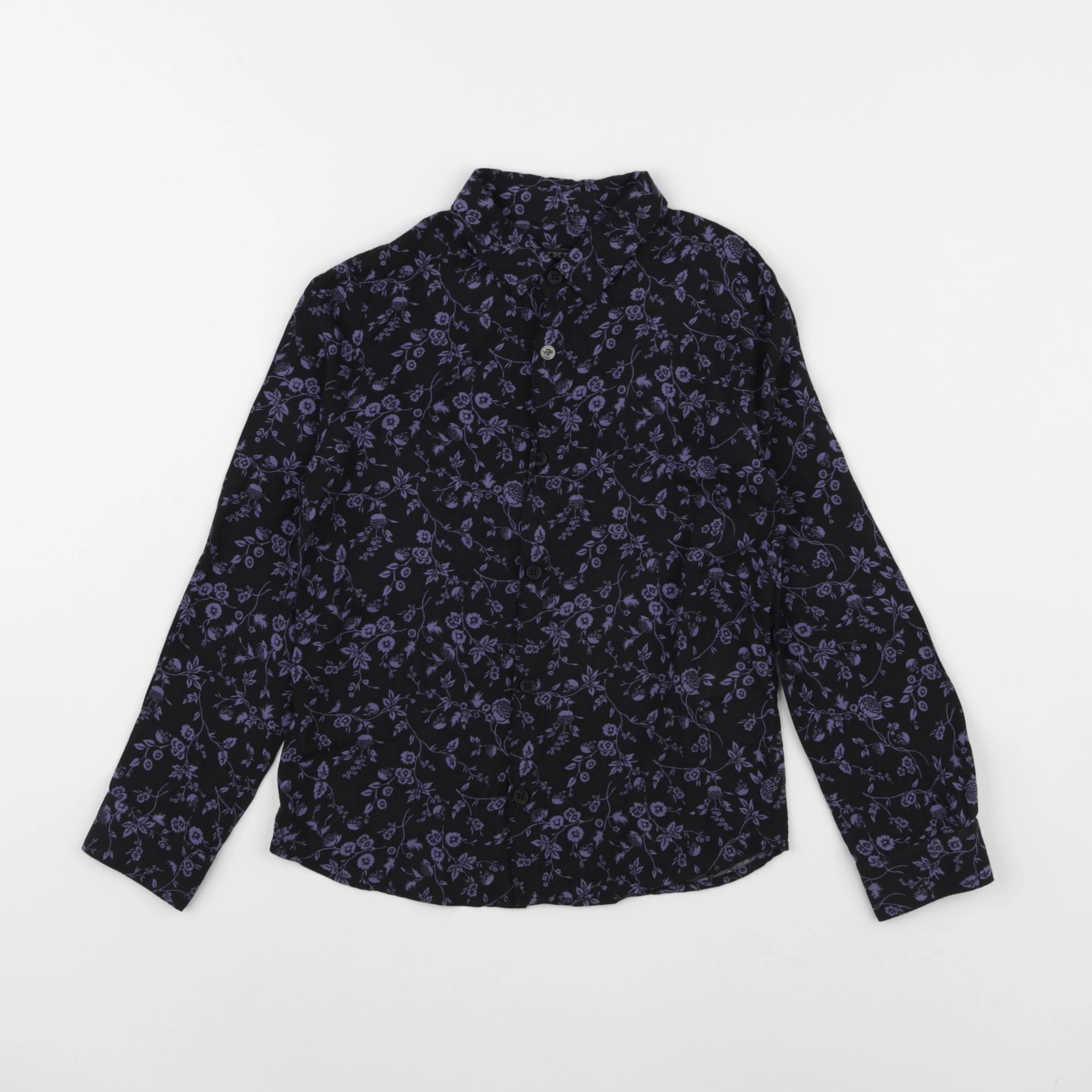 IKKS - chemise bleu, violet - 6 ans