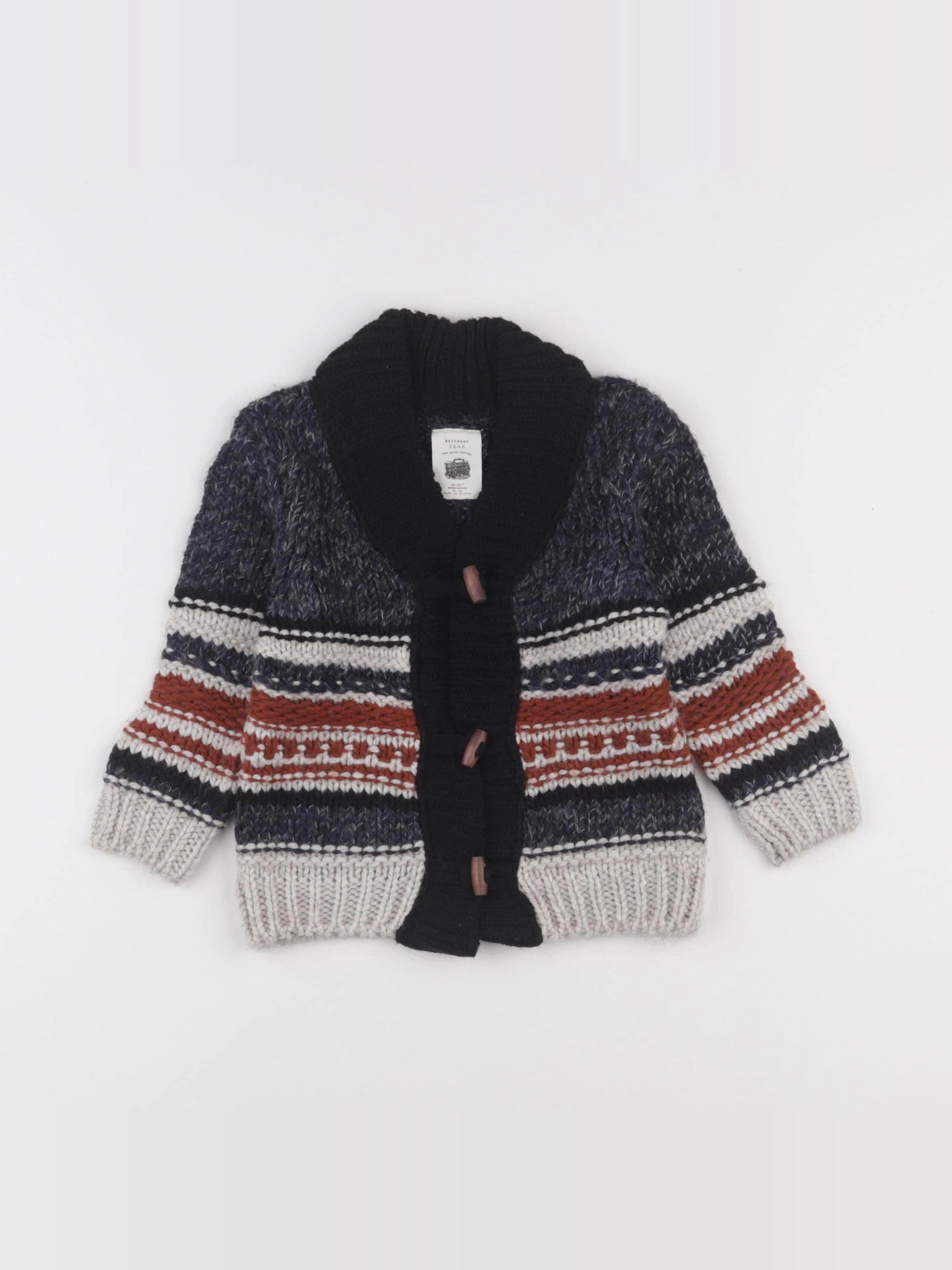 Zara - gilet gris - 18/24 mois
