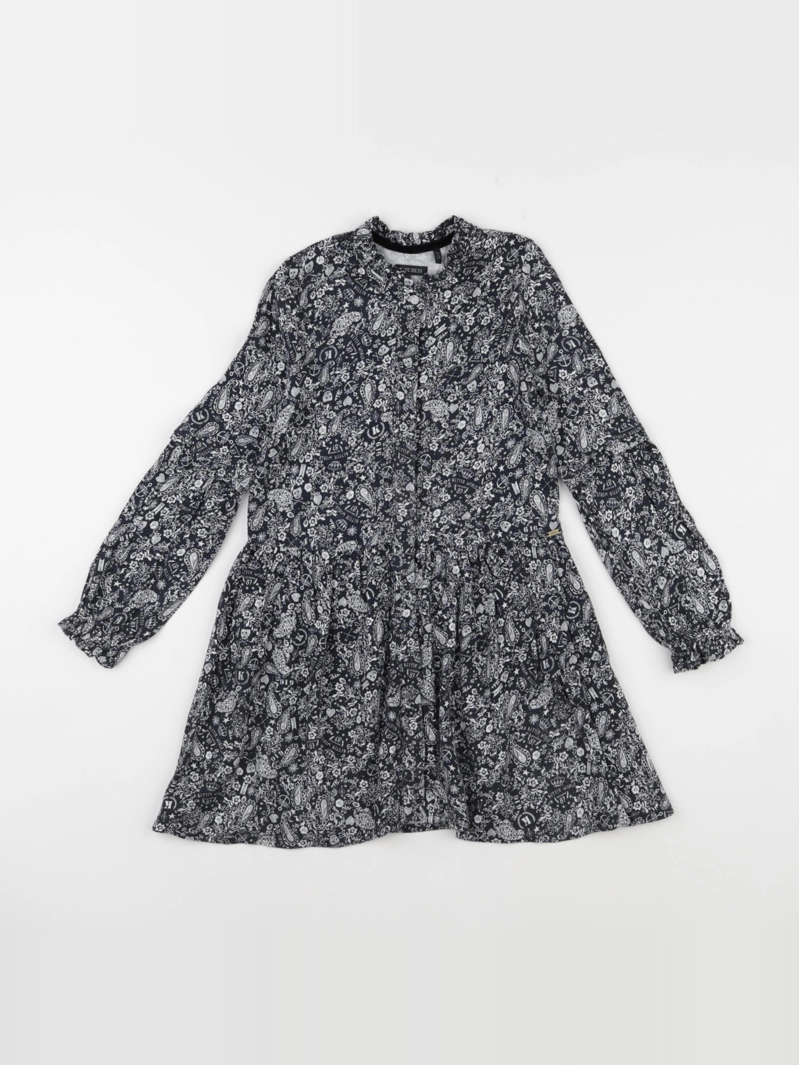 IKKS - robe noir - 6 ans