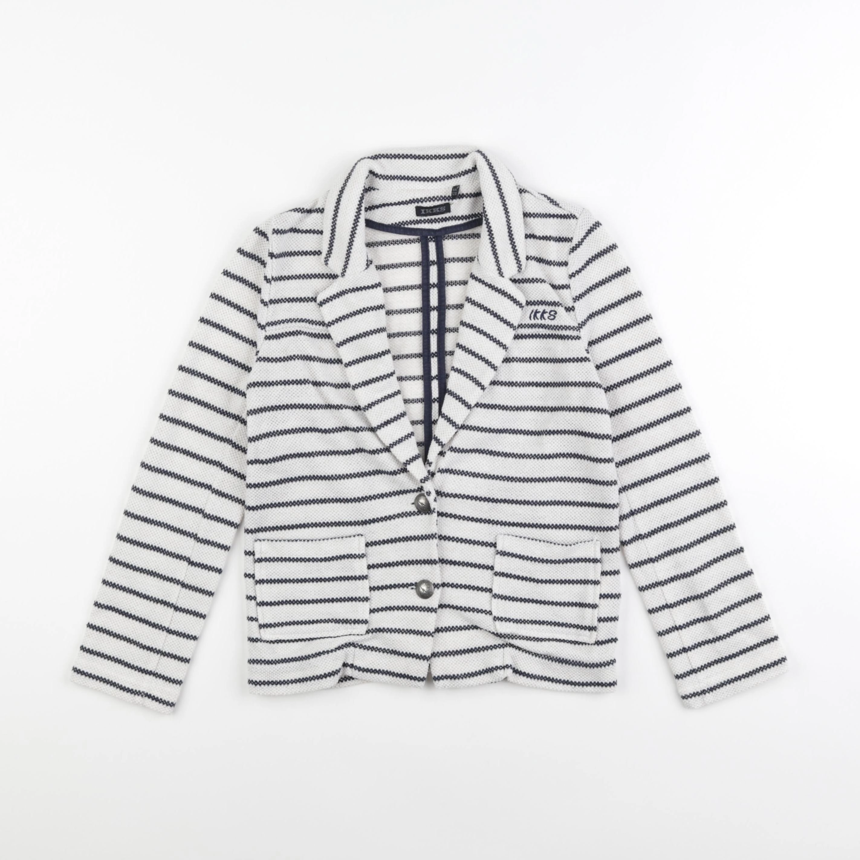 IKKS - veste blanc, bleu - 8 ans