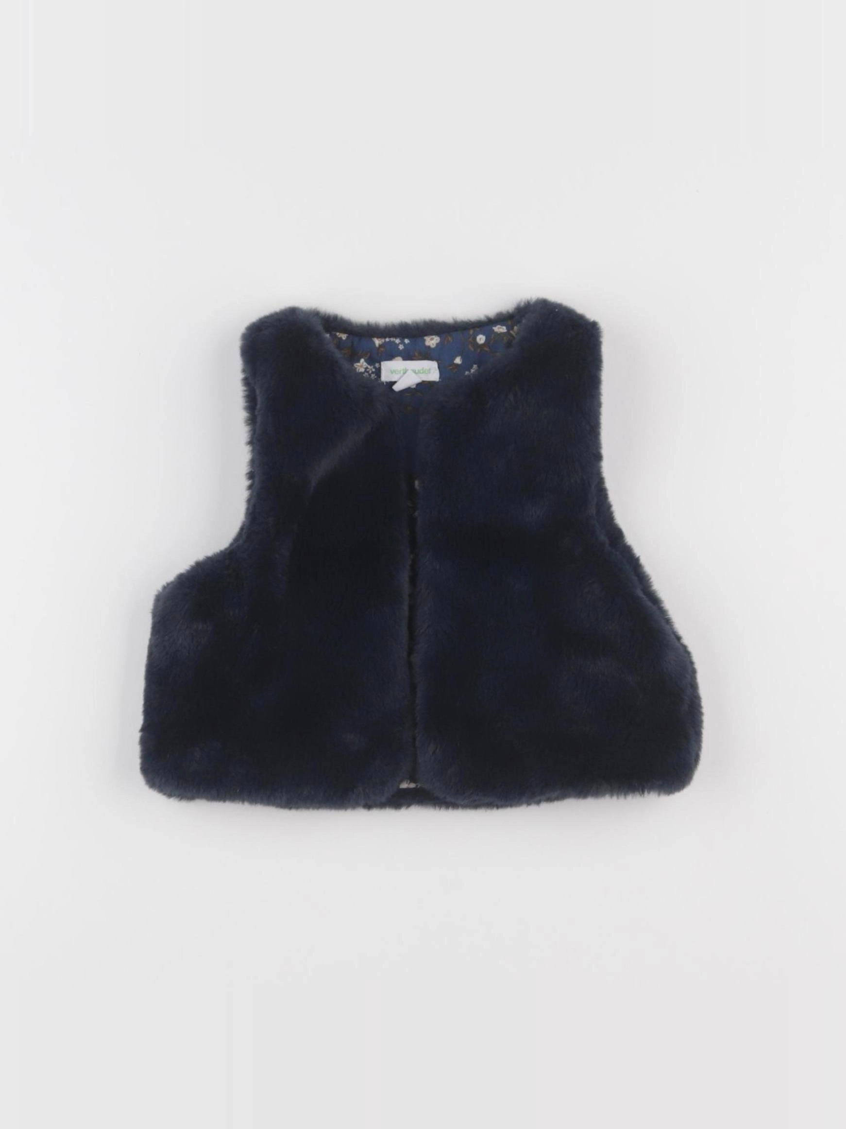 Vertbaudet - gilet bleu - 6 mois