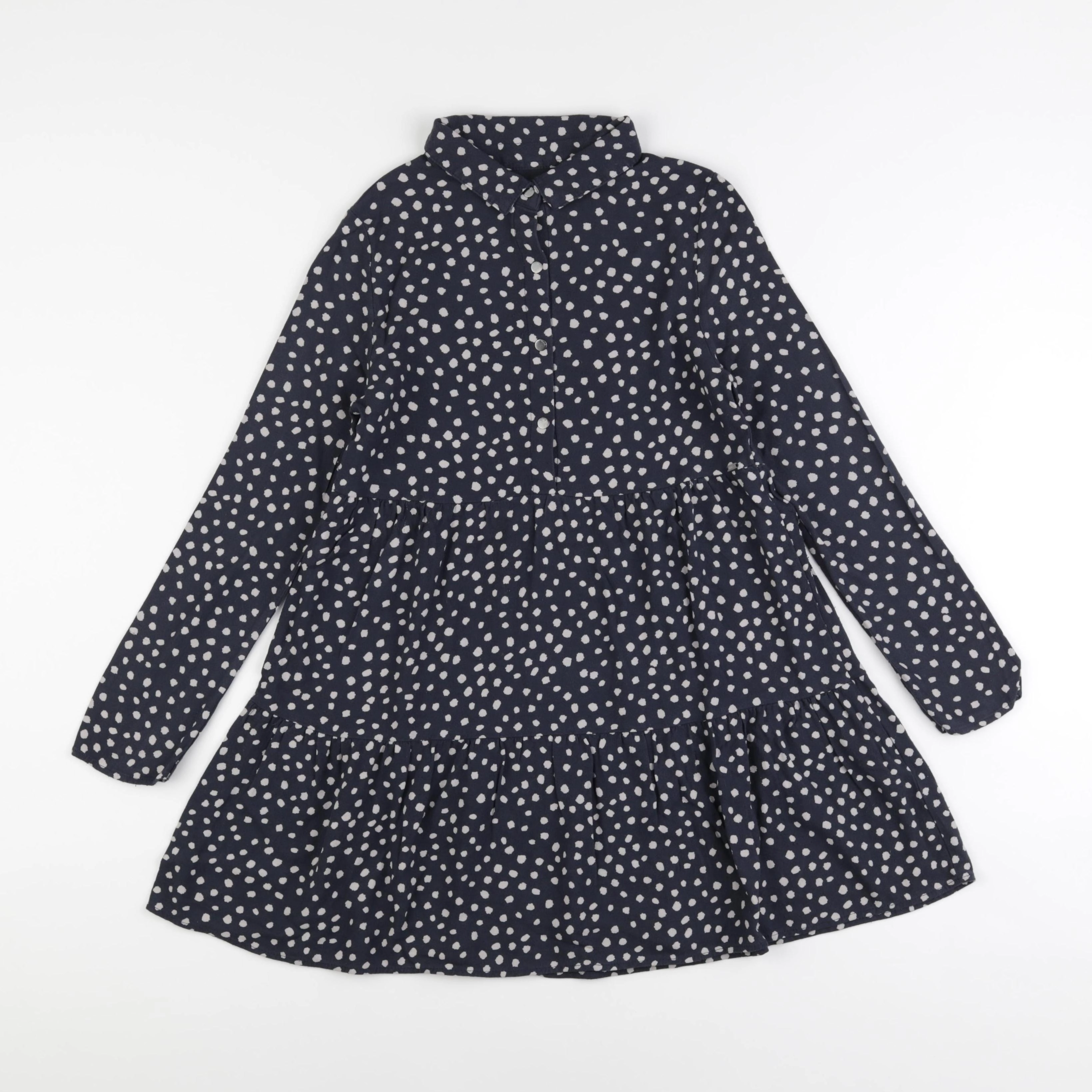 IKKS - robe bleu, beige - 10 ans