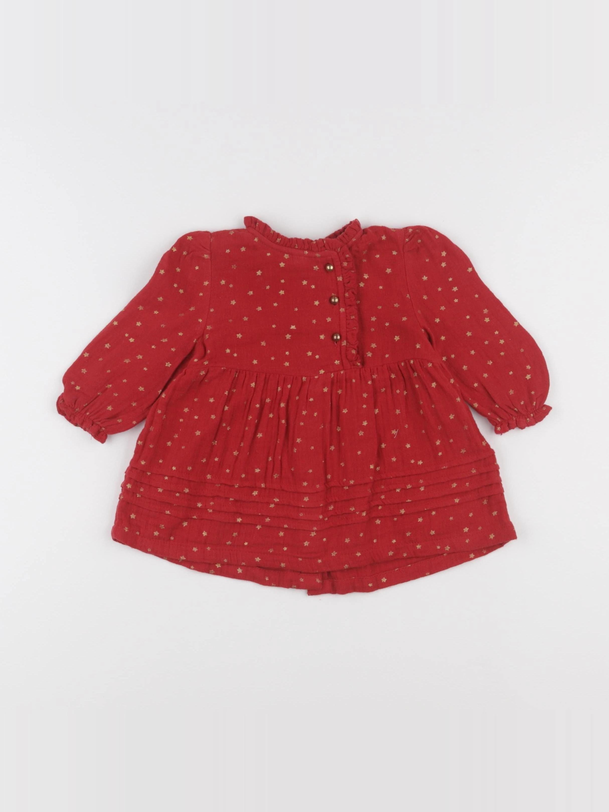 Vertbaudet - robe rouge - 6 mois
