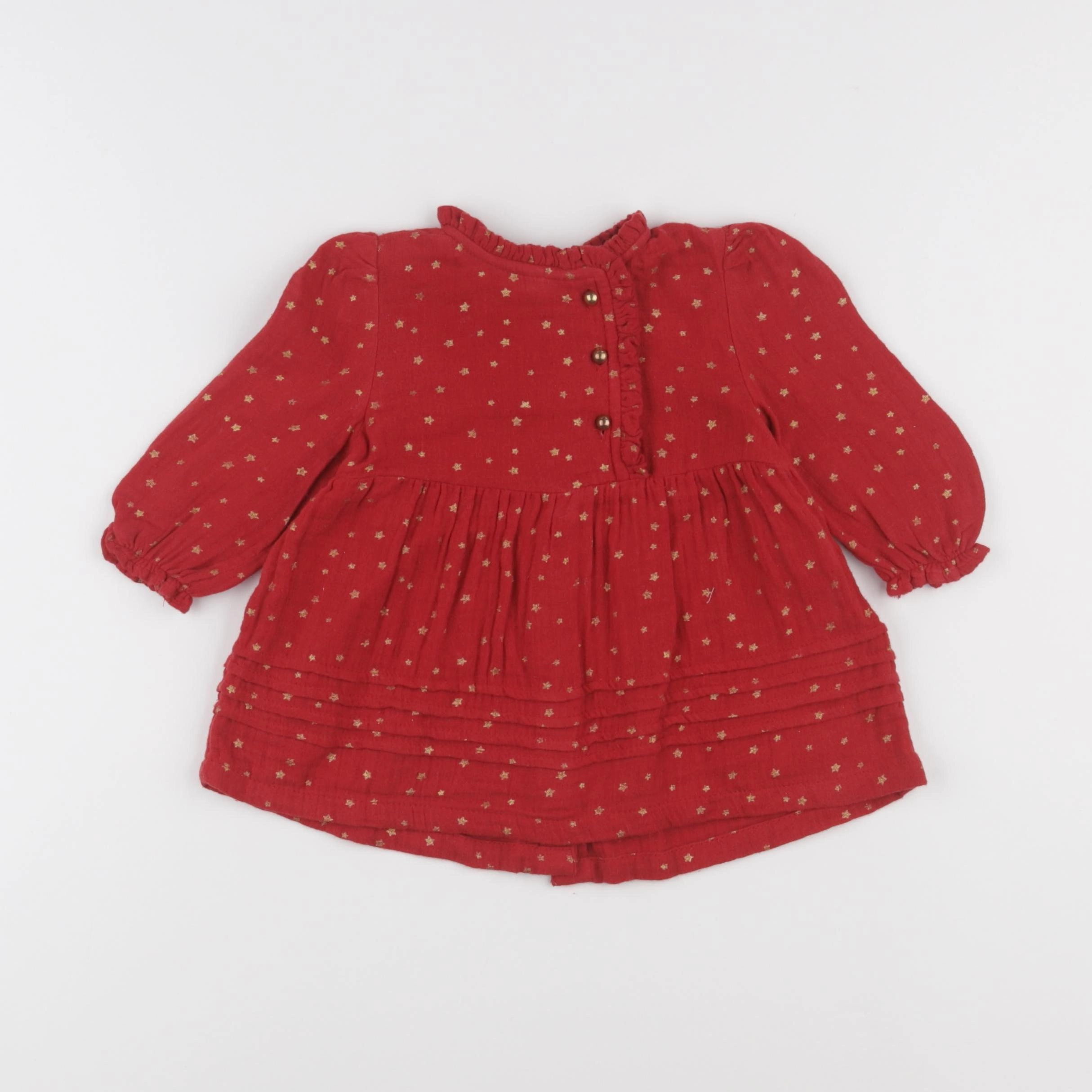 Vertbaudet - robe rouge - 6 mois