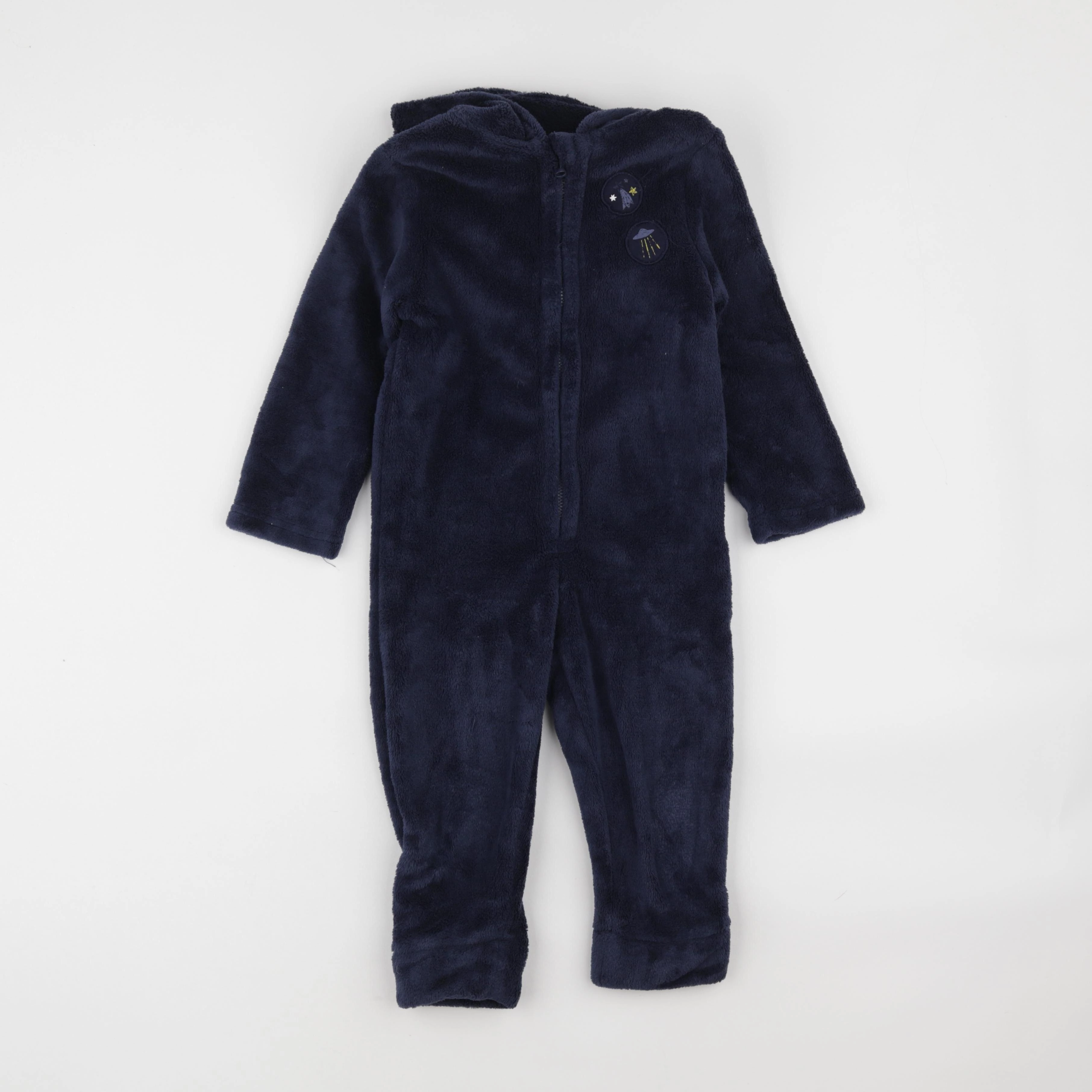 Tape à l'oeil - sur-pyjama velours bleu - 3 ans