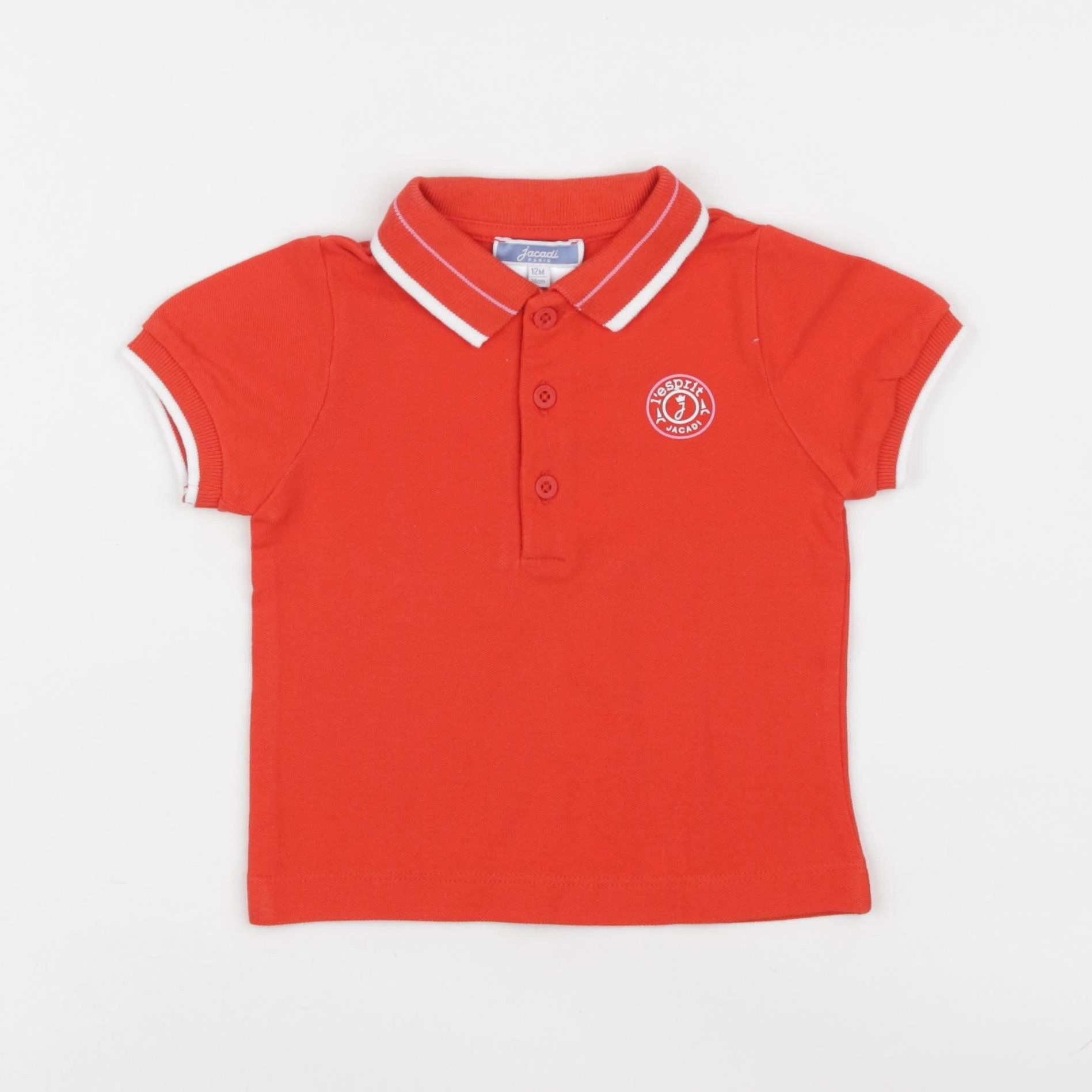 Jacadi - polo rouge - 12 mois
