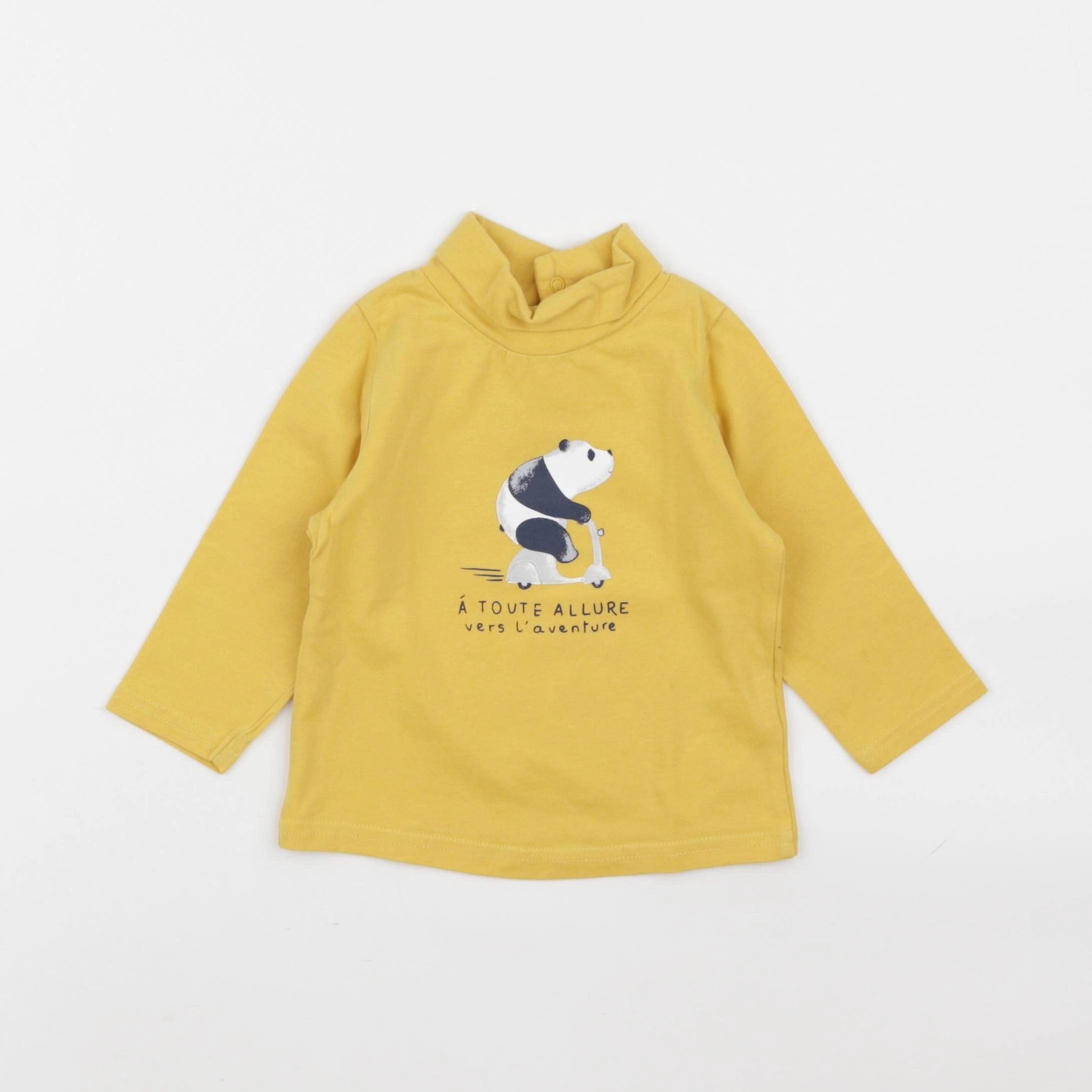 Tape à l'oeil - sous-pull jaune - 9 mois