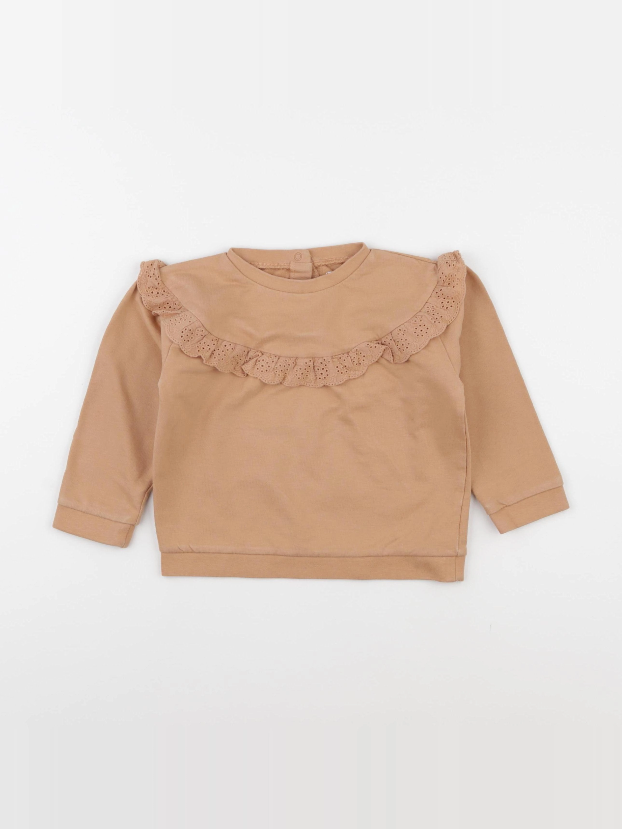 Vertbaudet - sweat marron - 36 mois