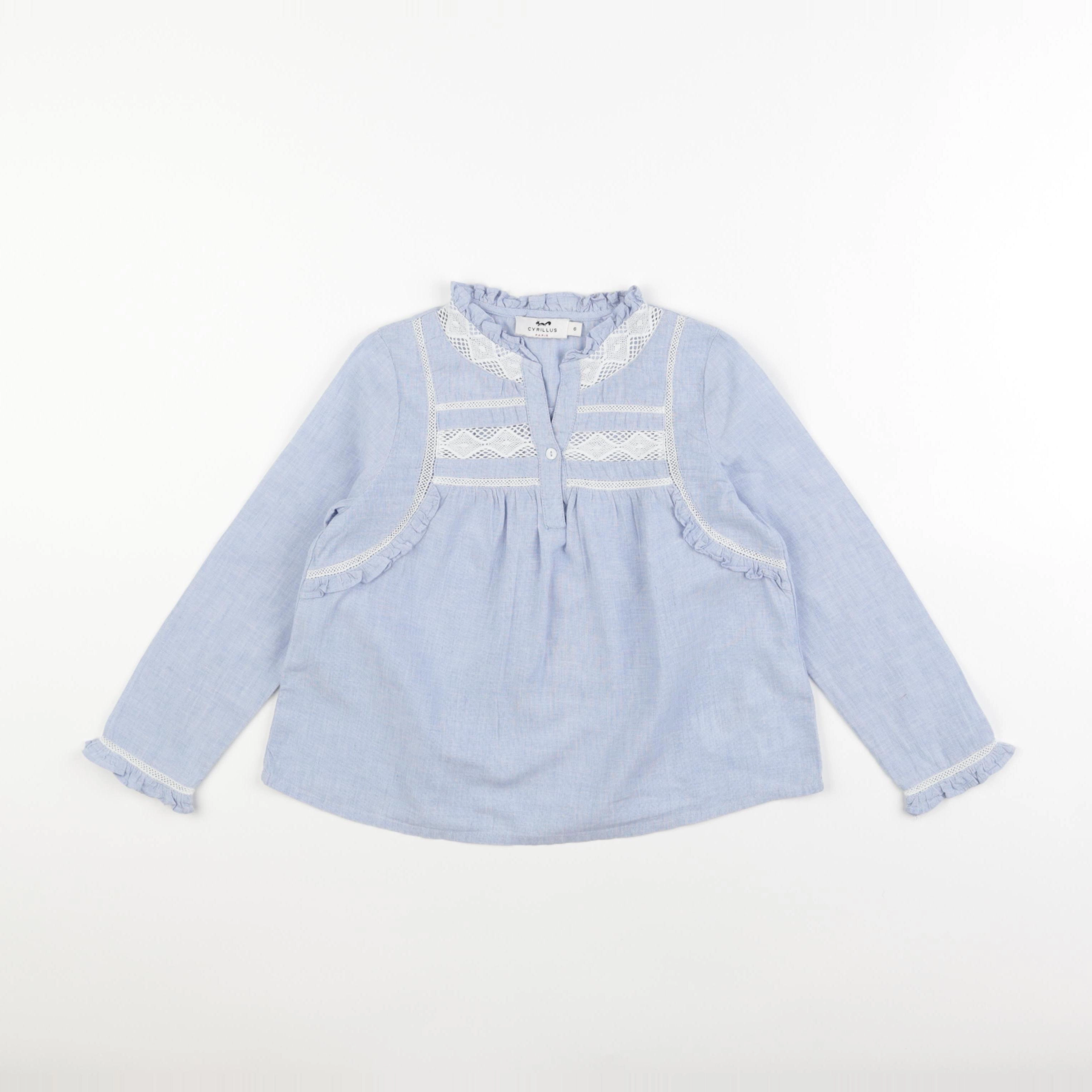 Cyrillus - blouse bleu - 6 ans
