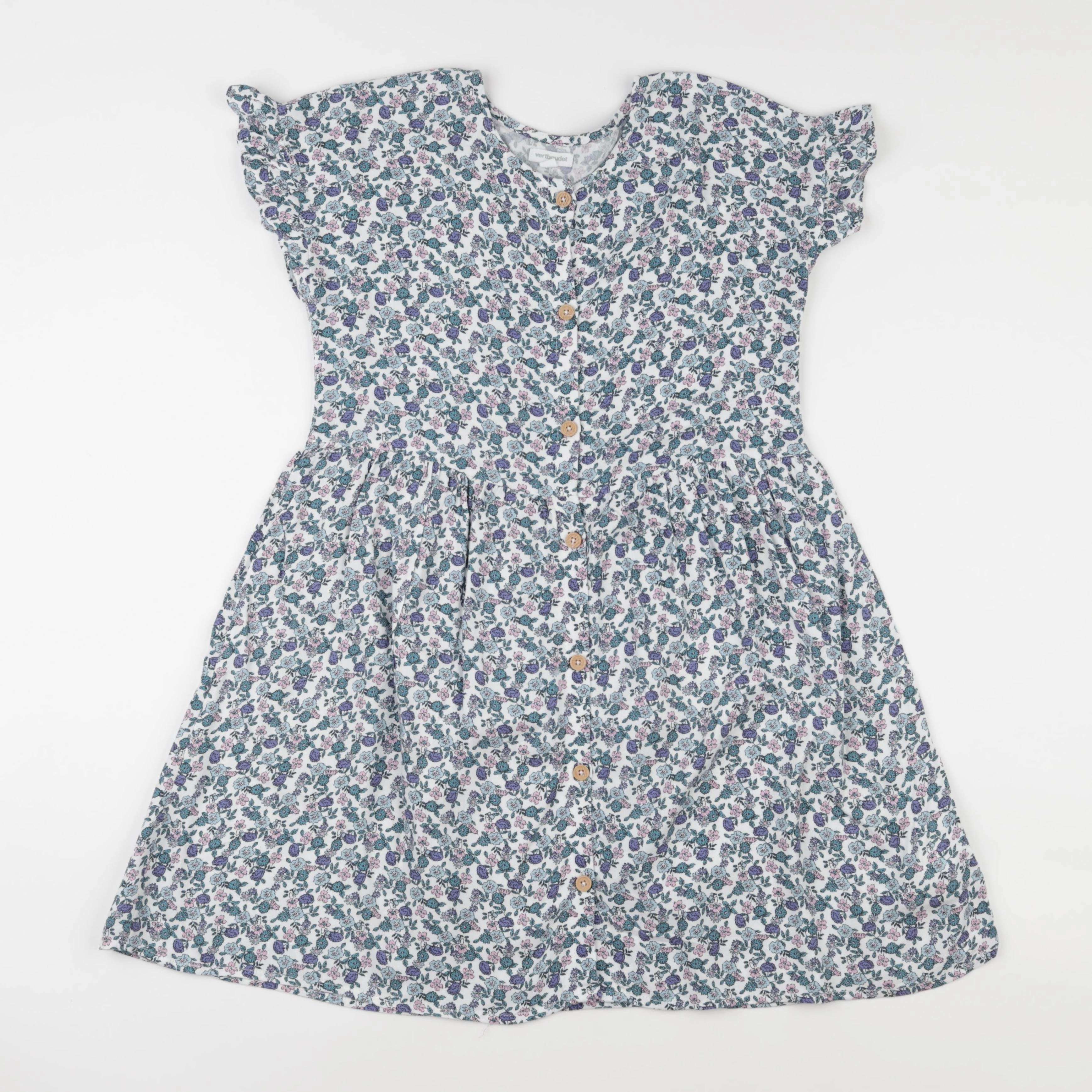 Vertbaudet - robe bleu - 10 ans