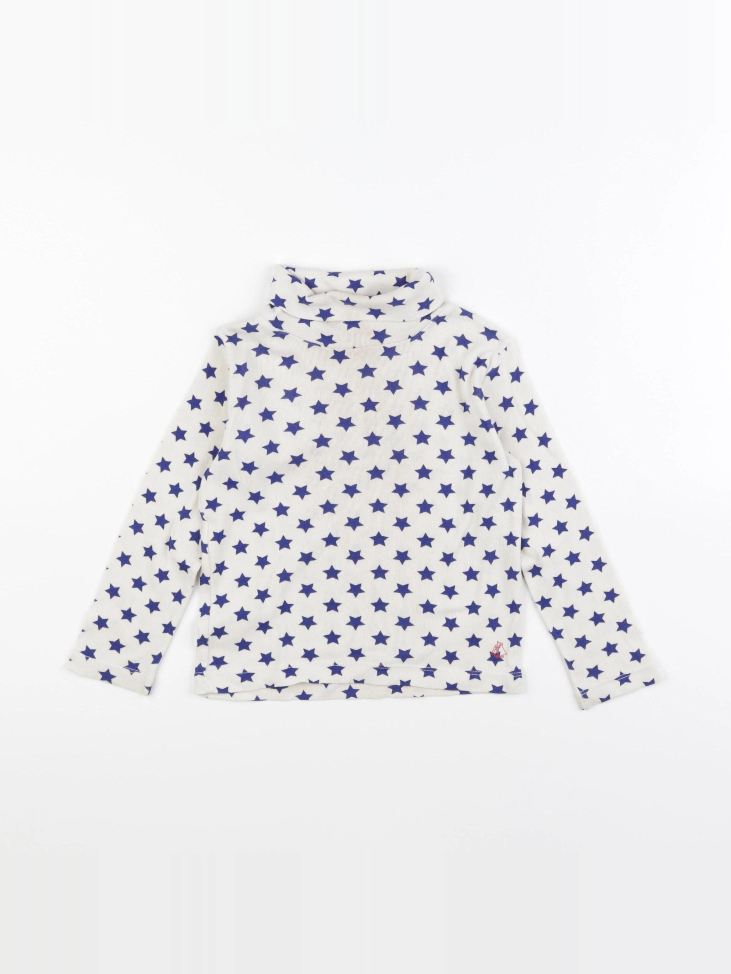 Petit Bateau - sous-pull bleu - 3 ans