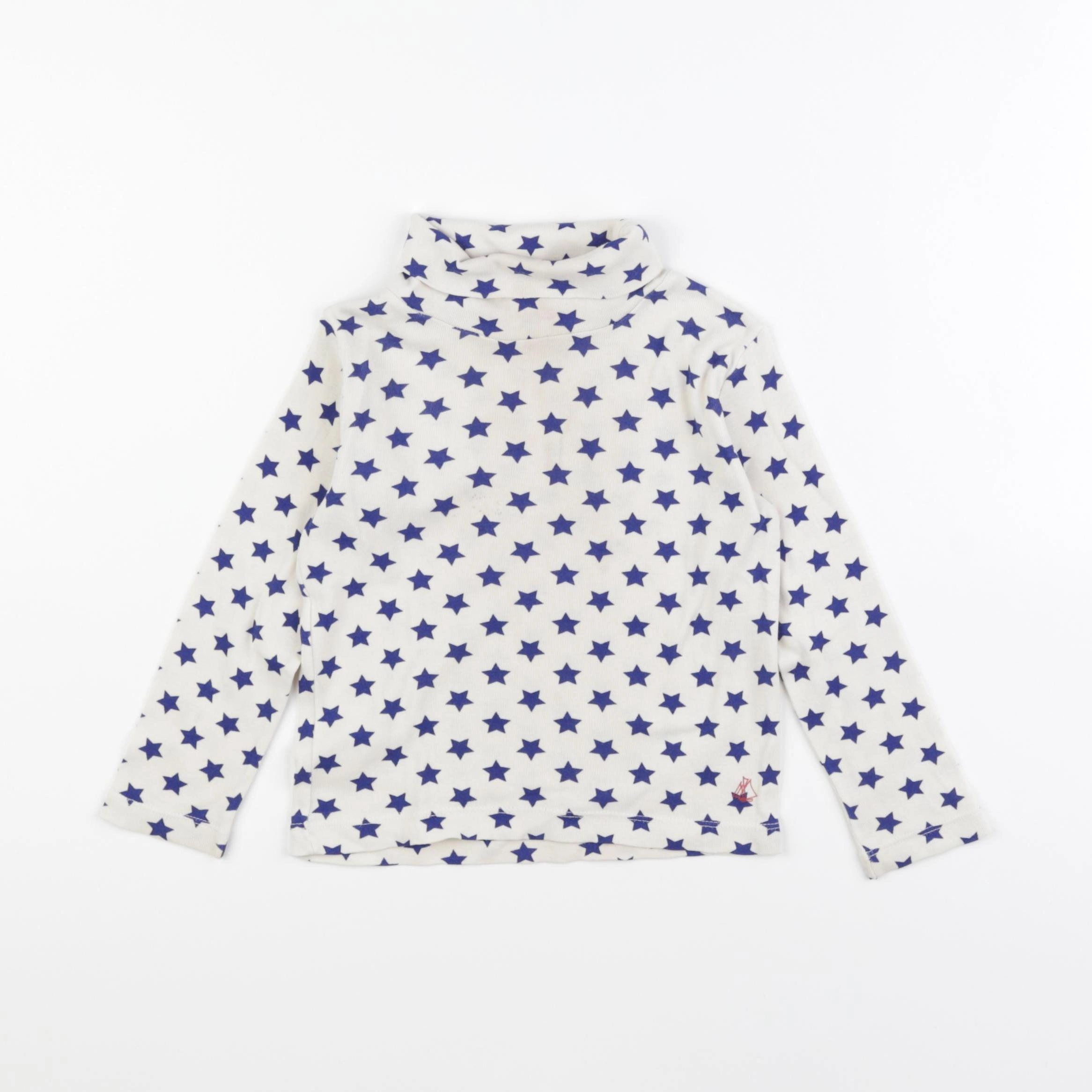 Petit Bateau - sous-pull bleu - 3 ans