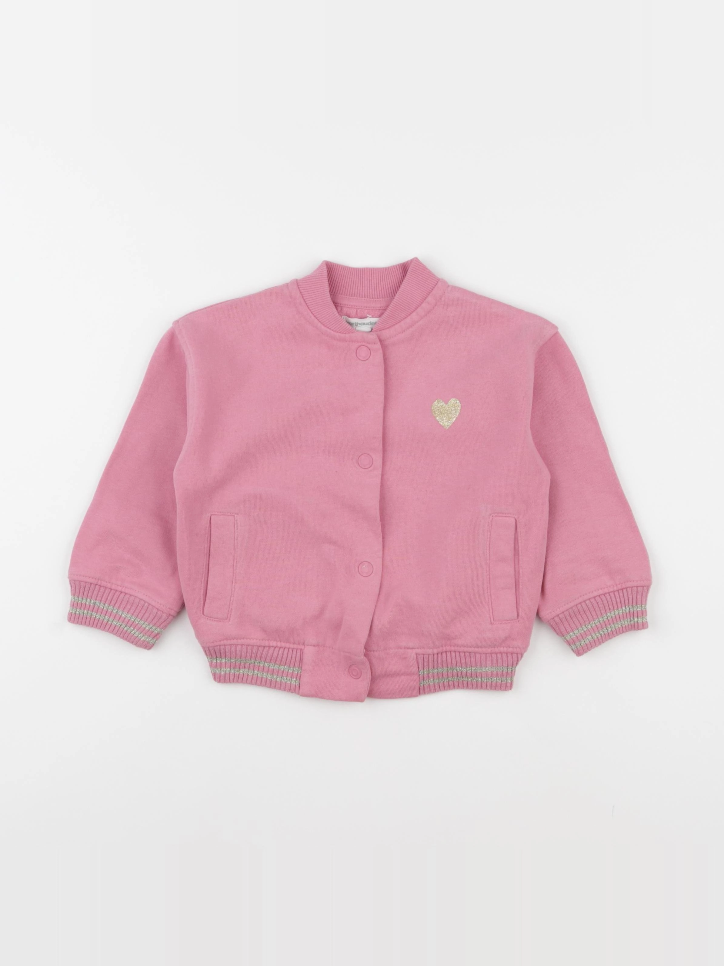 Vertbaudet - sweat rose - 3 ans