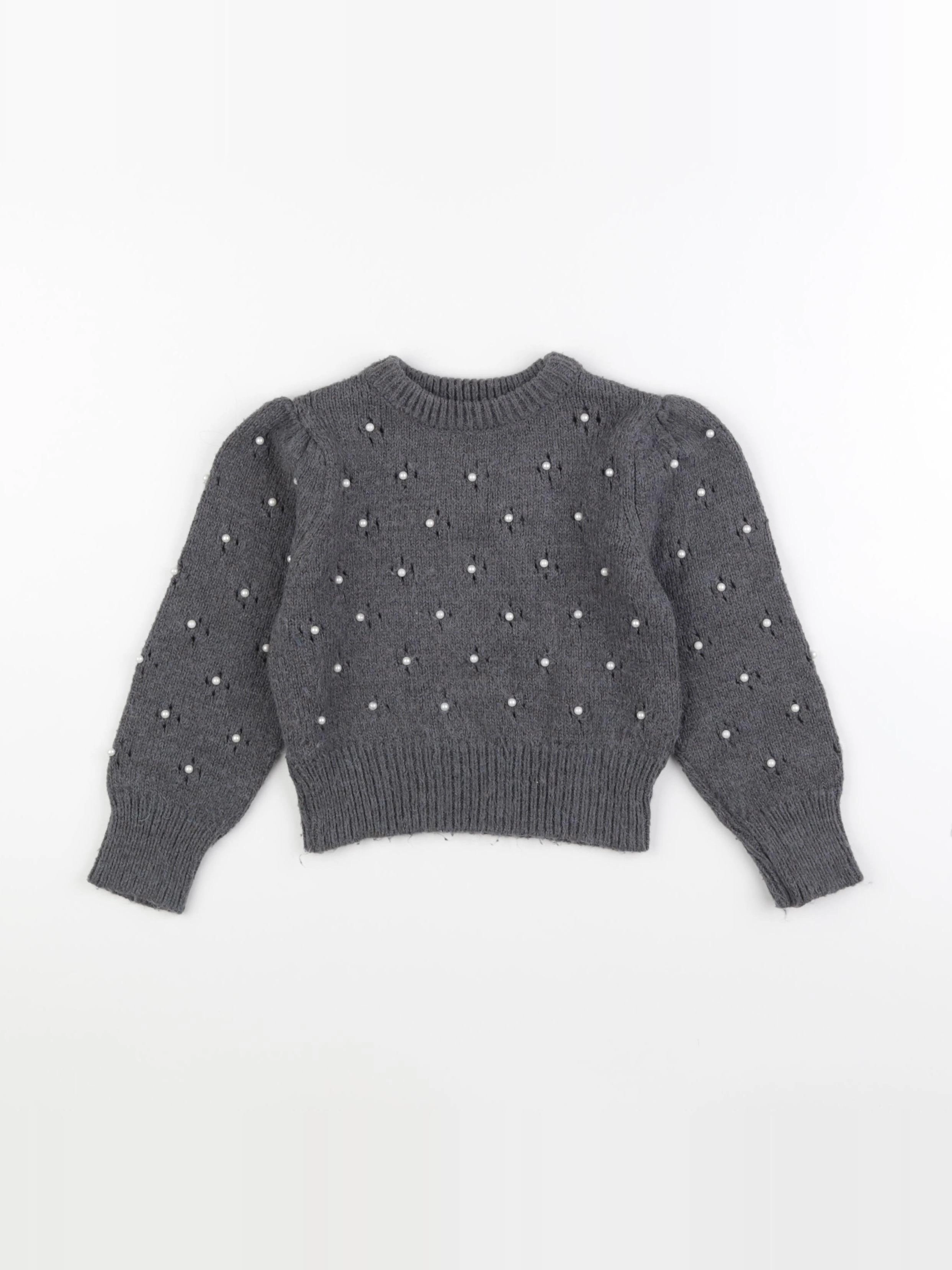 Zara - pull gris - 6 ans