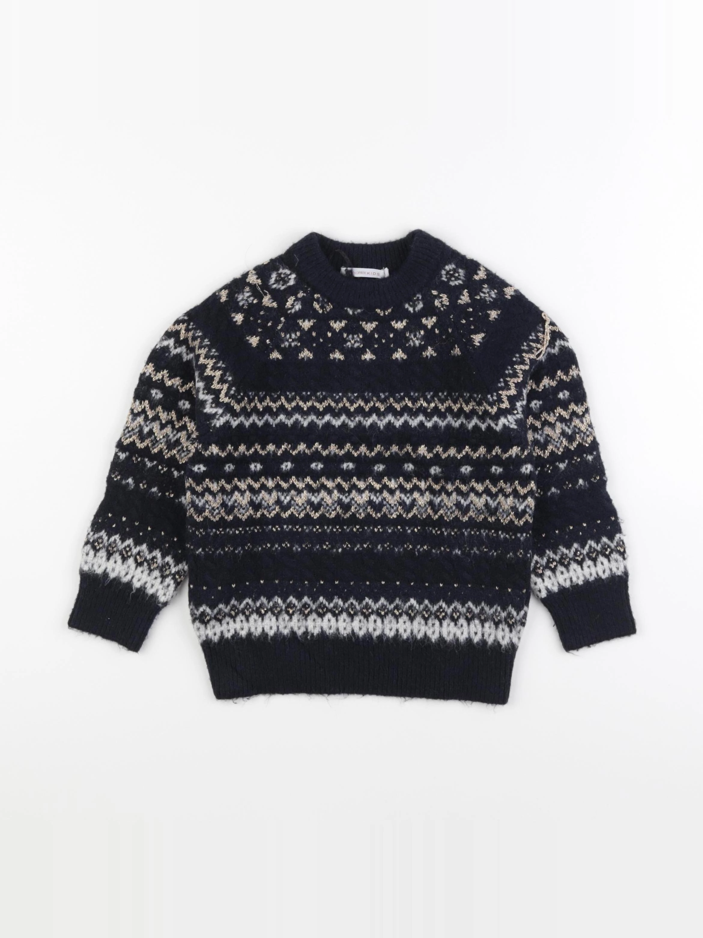 Monoprix - pull bleu - 4 ans