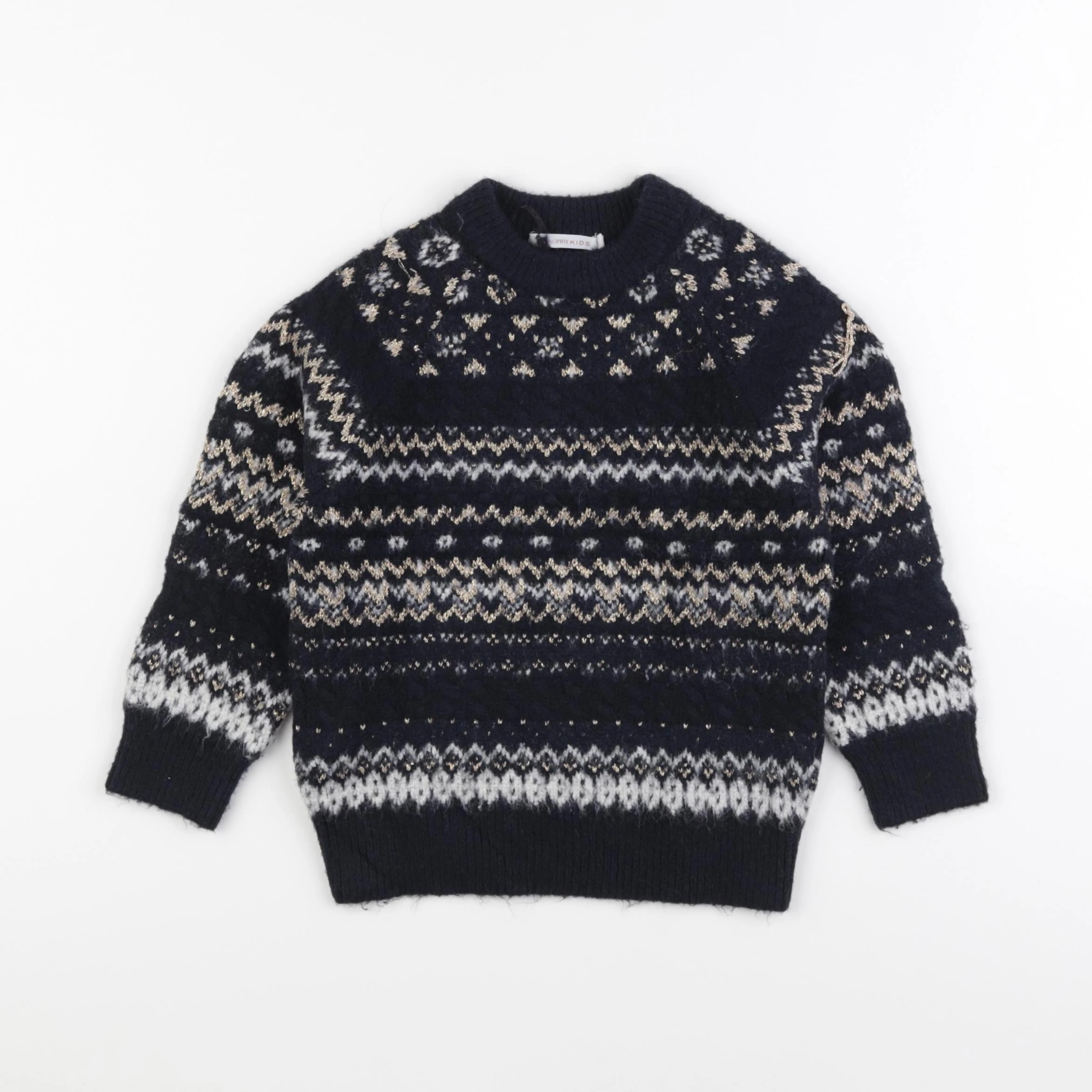 Monoprix - pull bleu - 4 ans