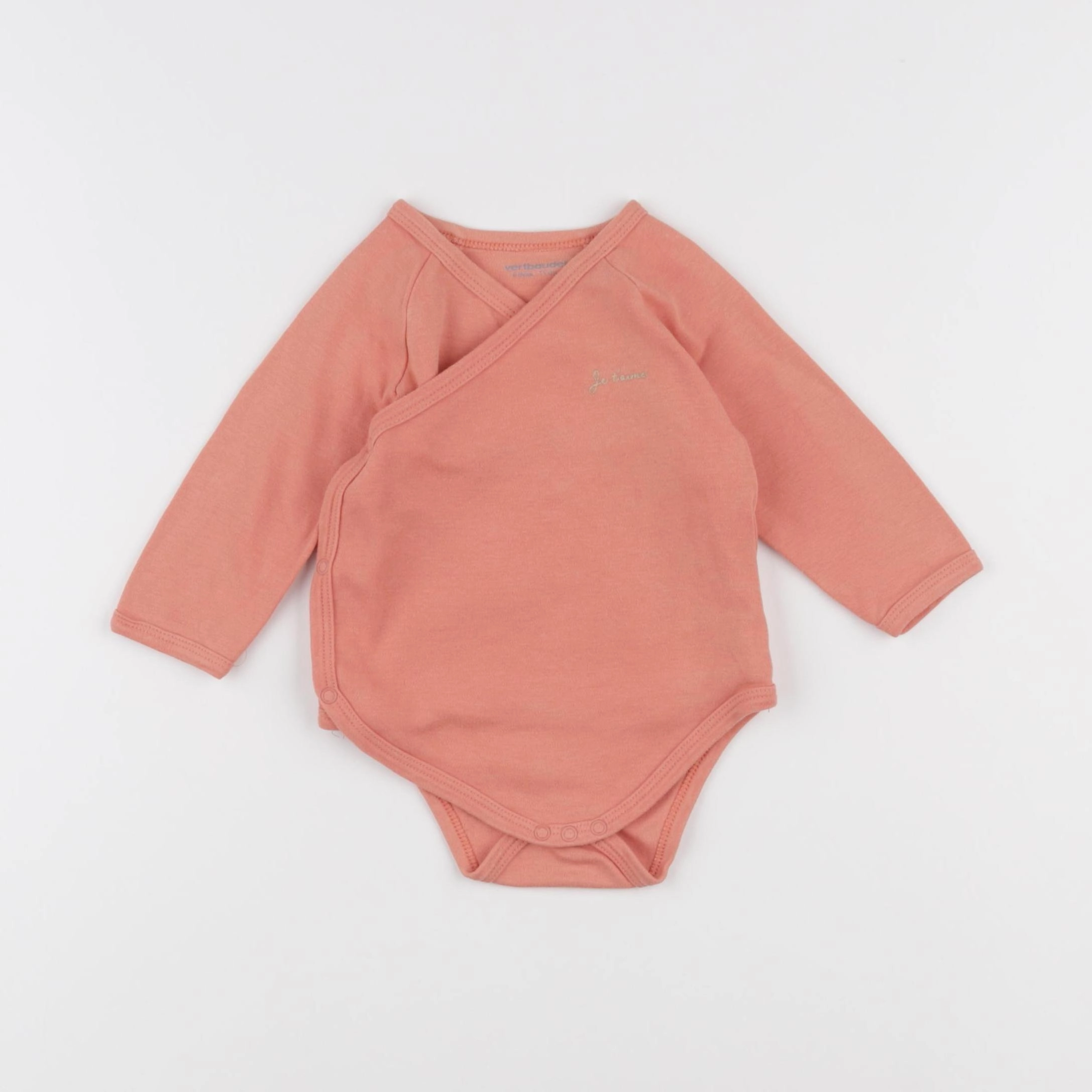 Vertbaudet - body rose - 9 mois