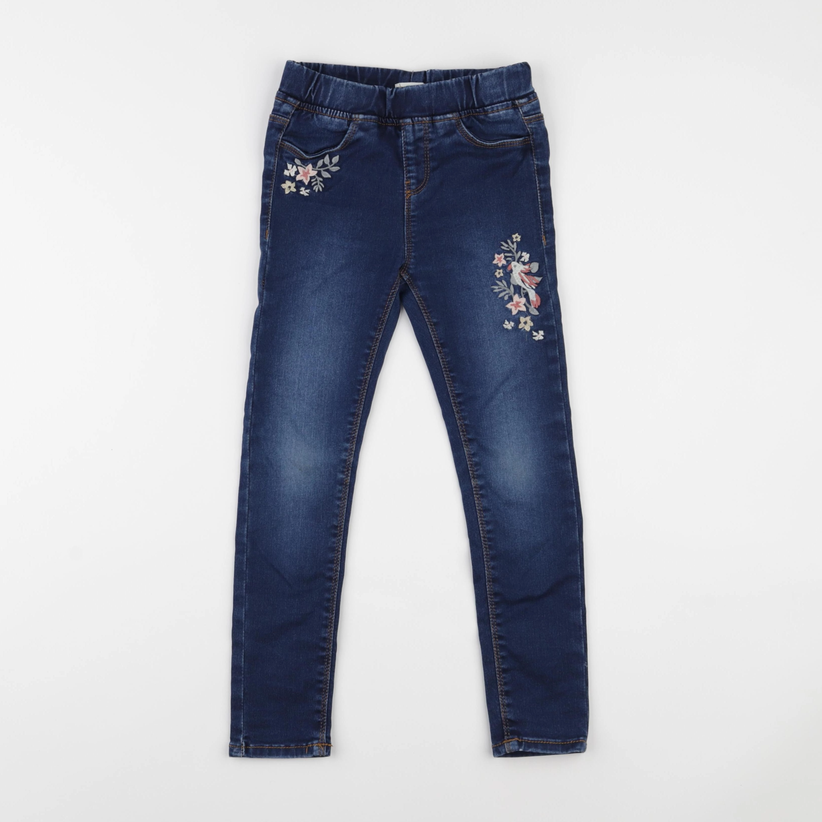 Vertbaudet - jegging bleu - 7 ans