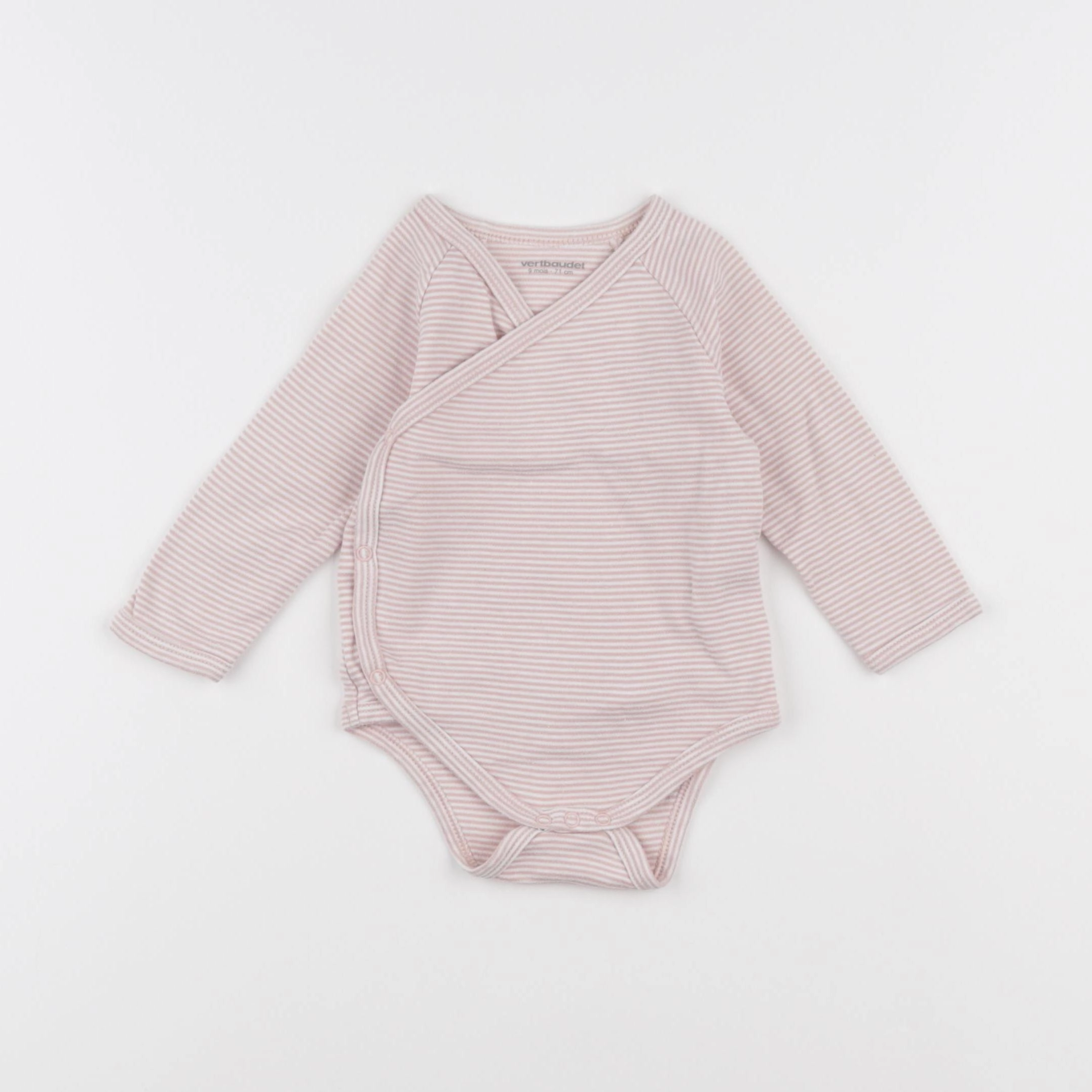 Vertbaudet - body rose - 9 mois