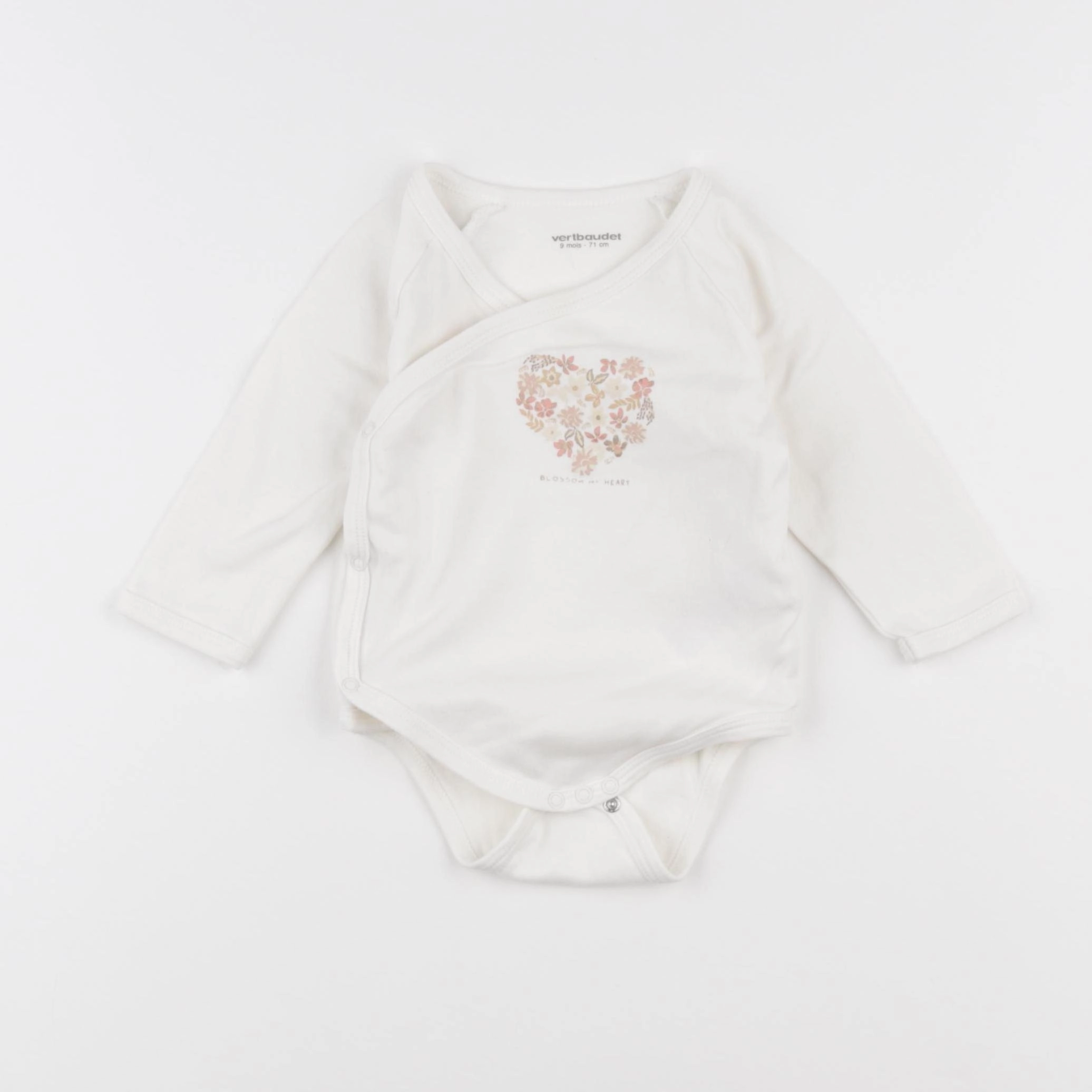 Vertbaudet - body blanc - 9 mois