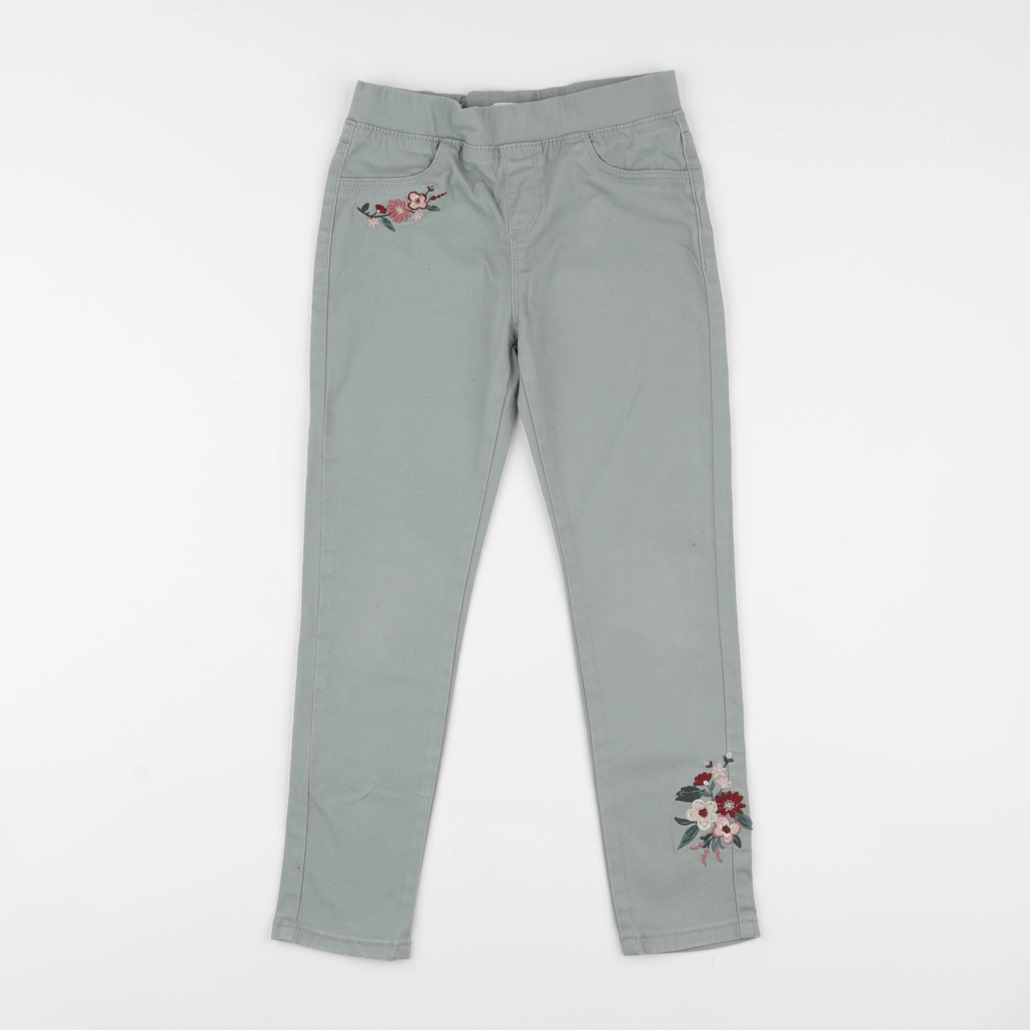 Vertbaudet - jegging vert - 7 ans