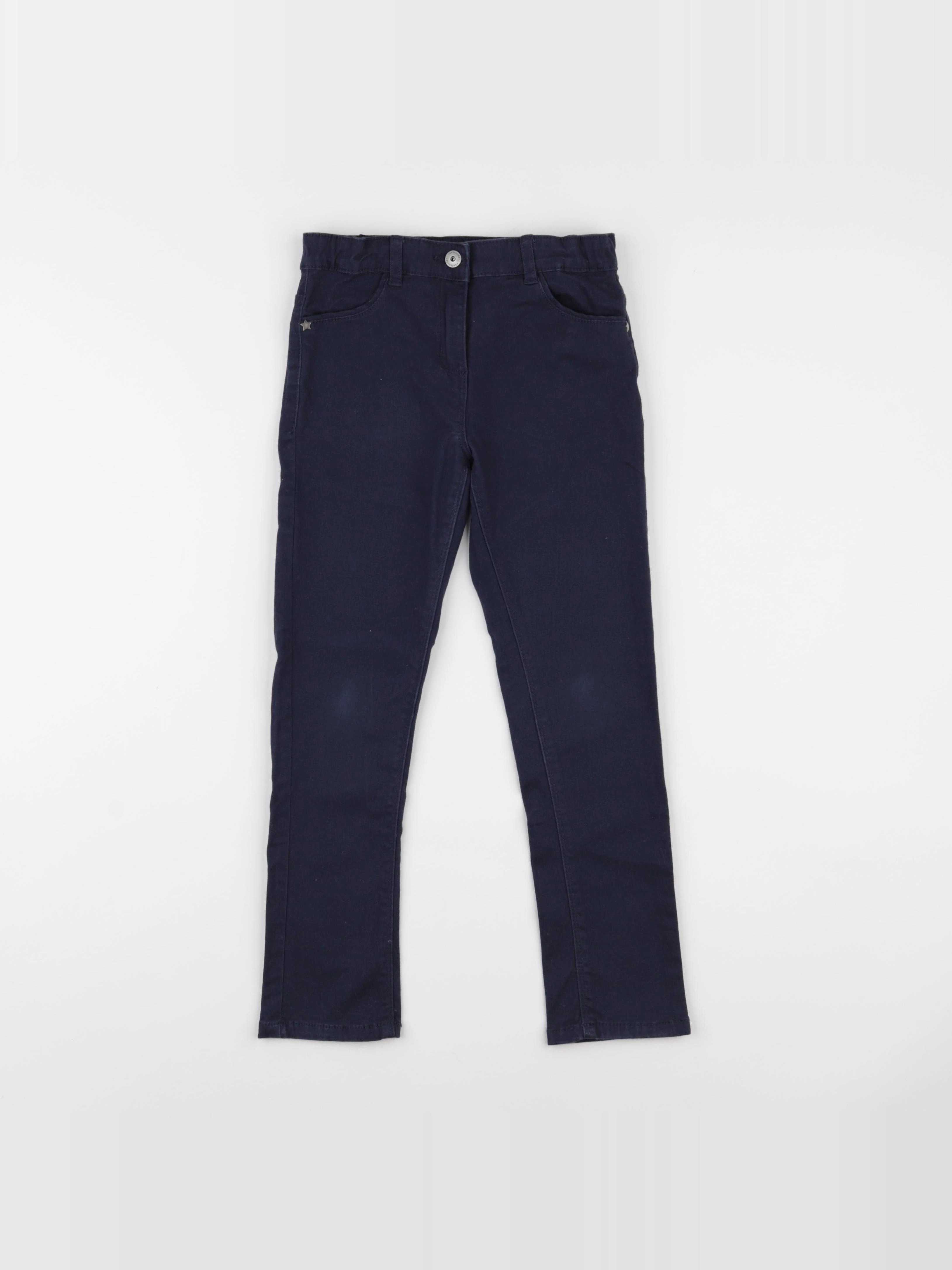 Vertbaudet - pantalon bleu - 7 ans