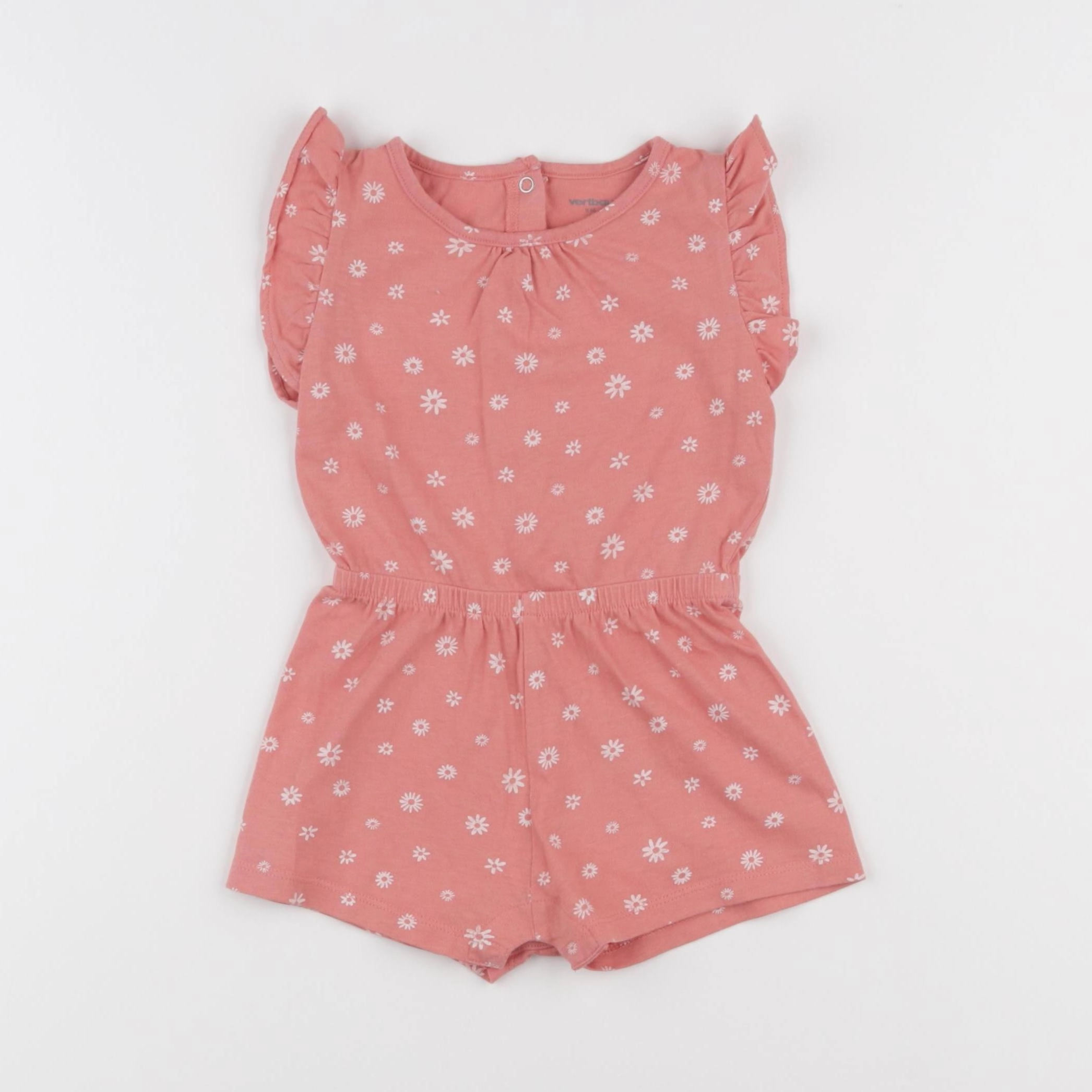 Vertbaudet - combinaison rose - 9 mois
