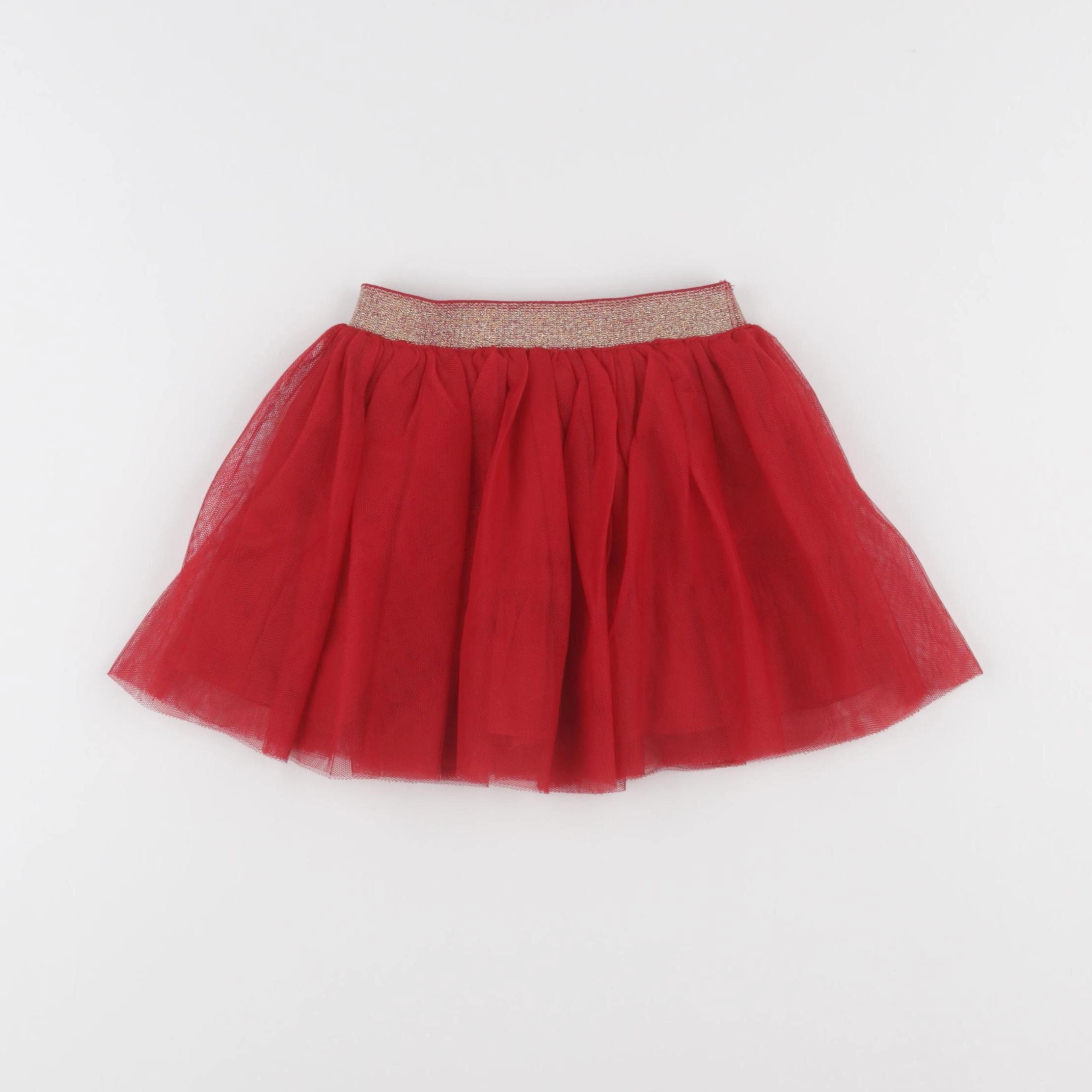Vertbaudet - jupe rouge - 24 mois
