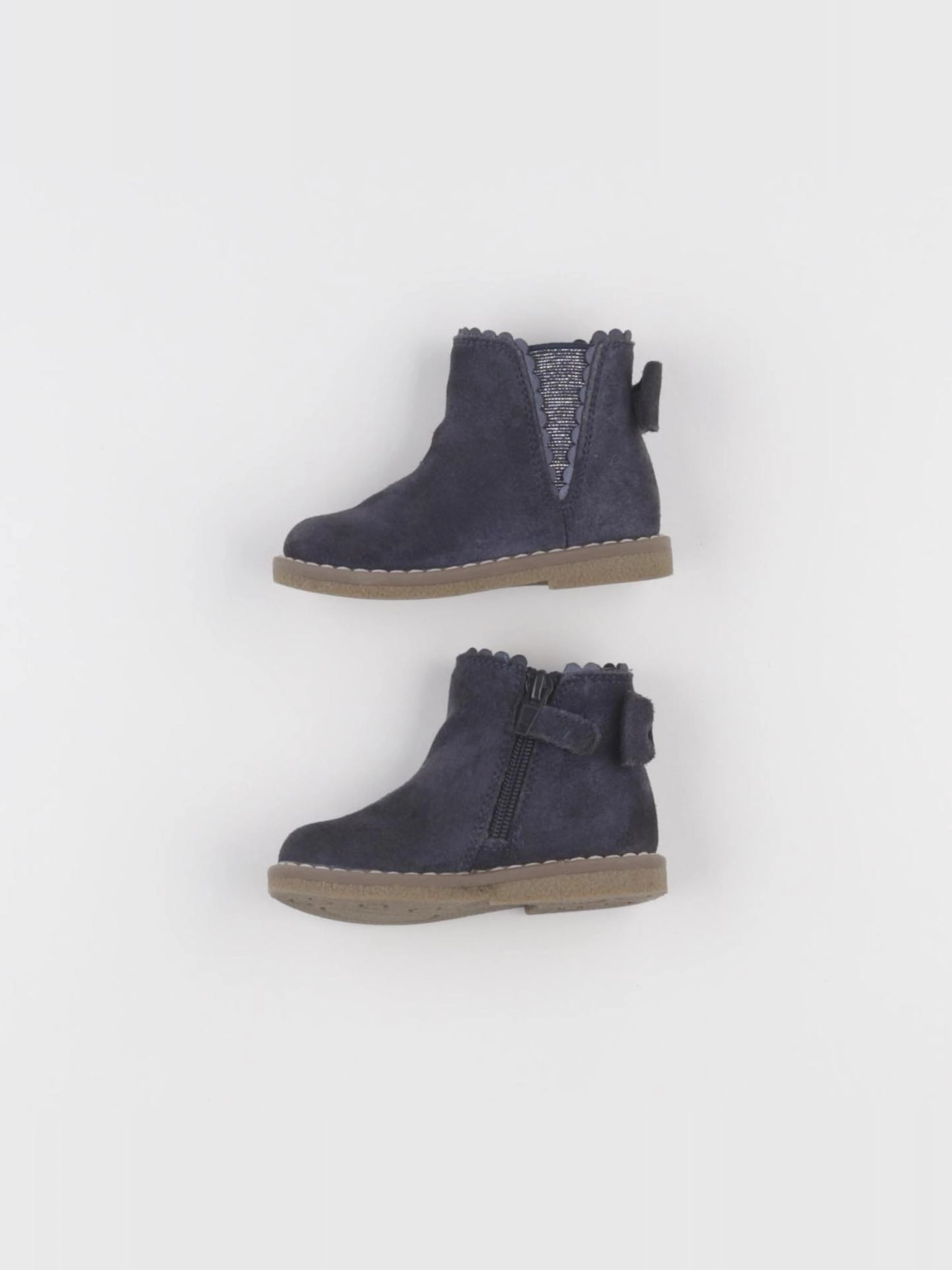 Vertbaudet - boots bleu, argent - pointure 21