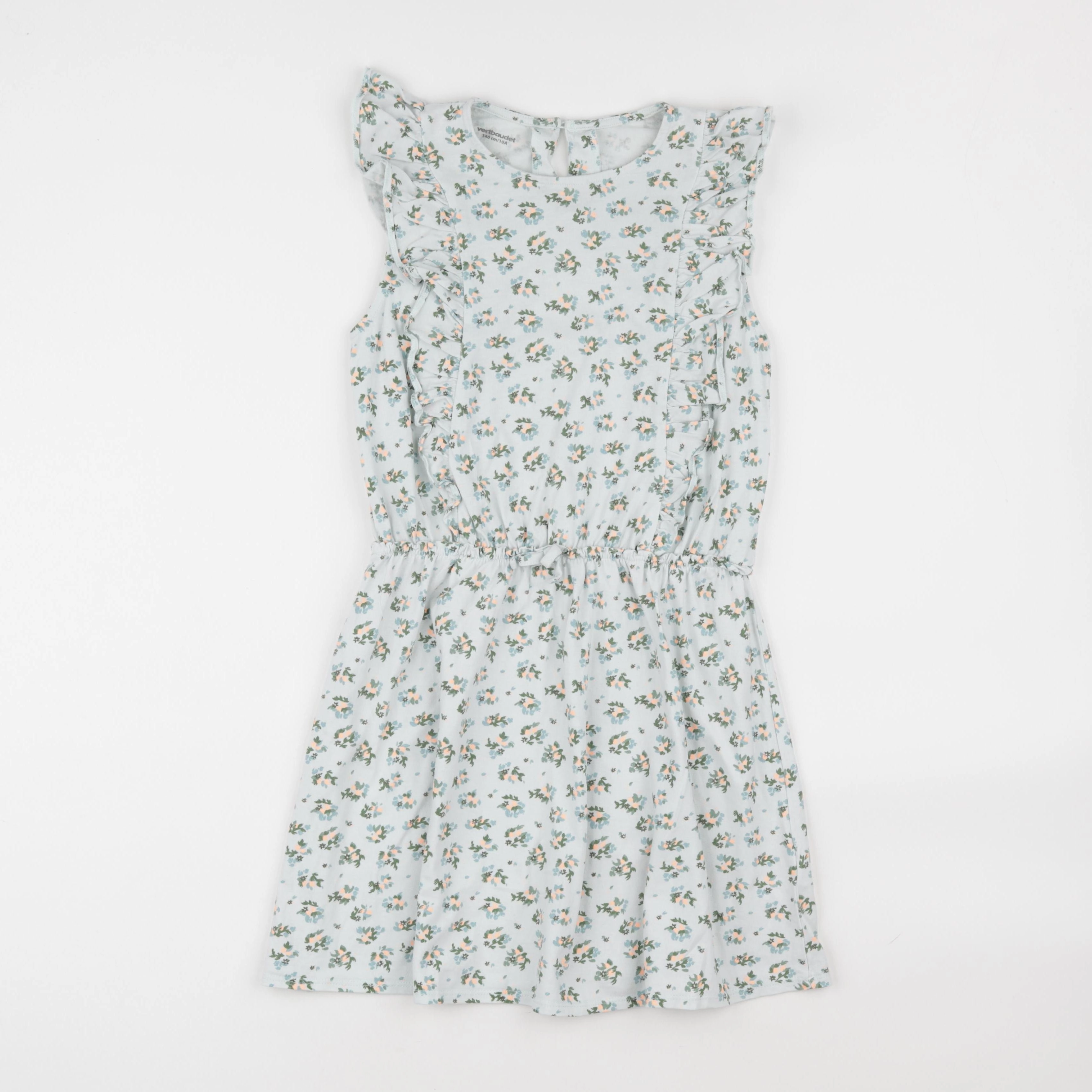 Vertbaudet - robe vert - 10 ans