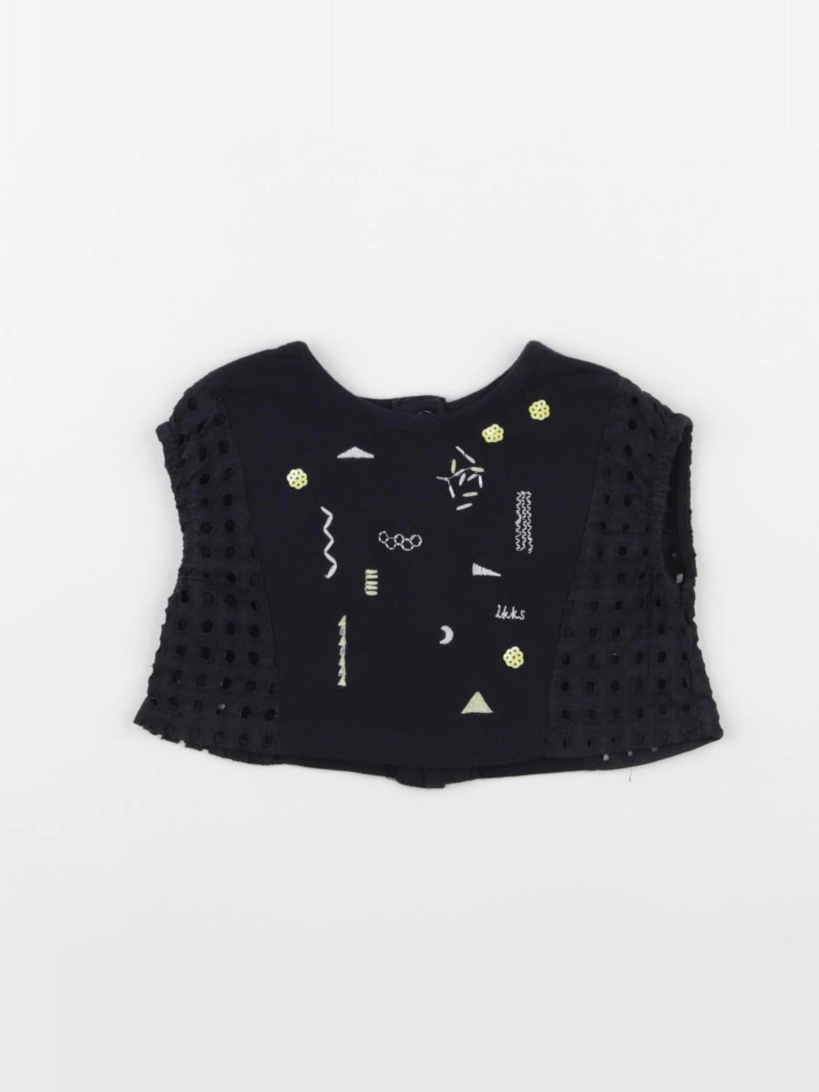 IKKS - tee-shirt noir - 6 mois
