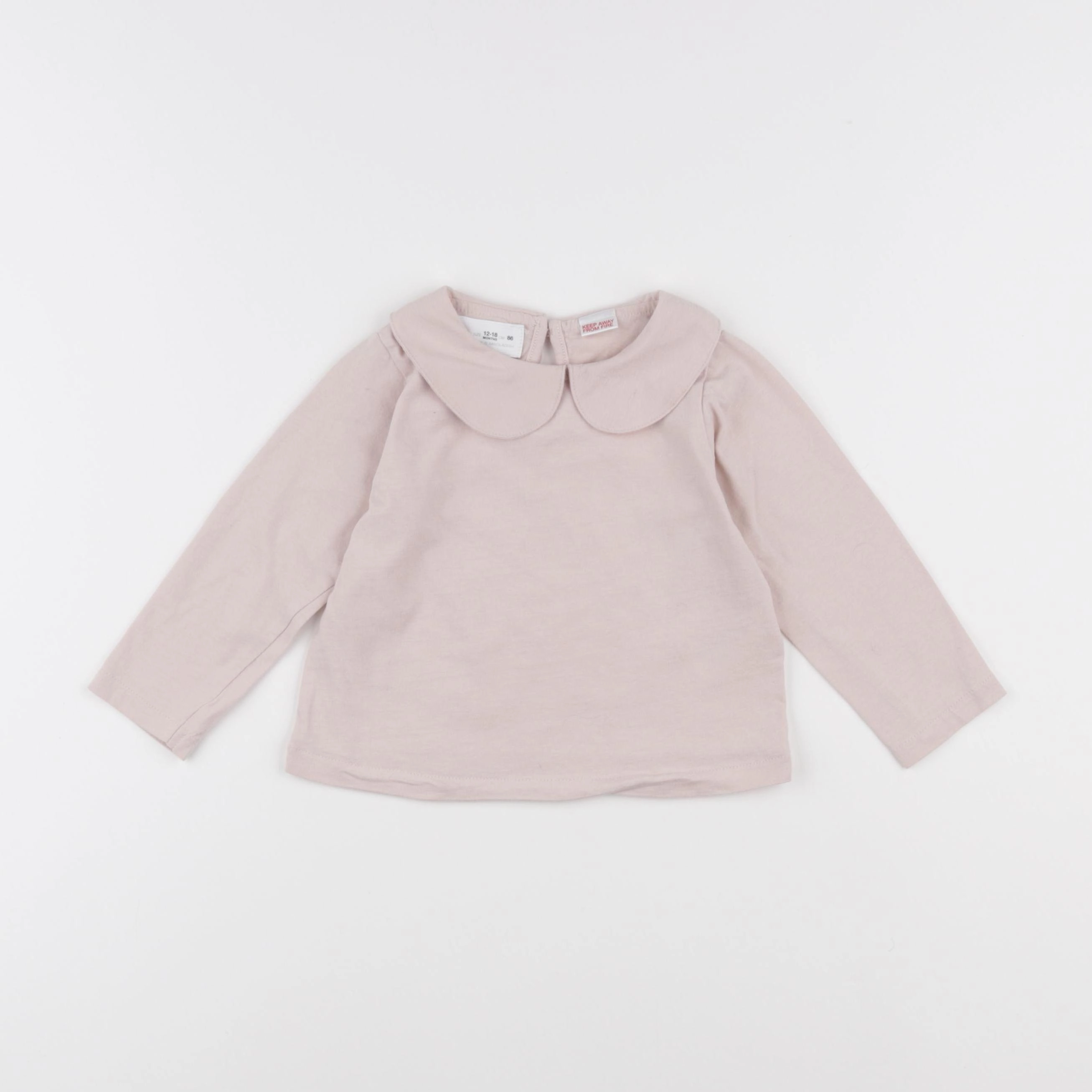 Zara - tee-shirt rose - 12/18 mois