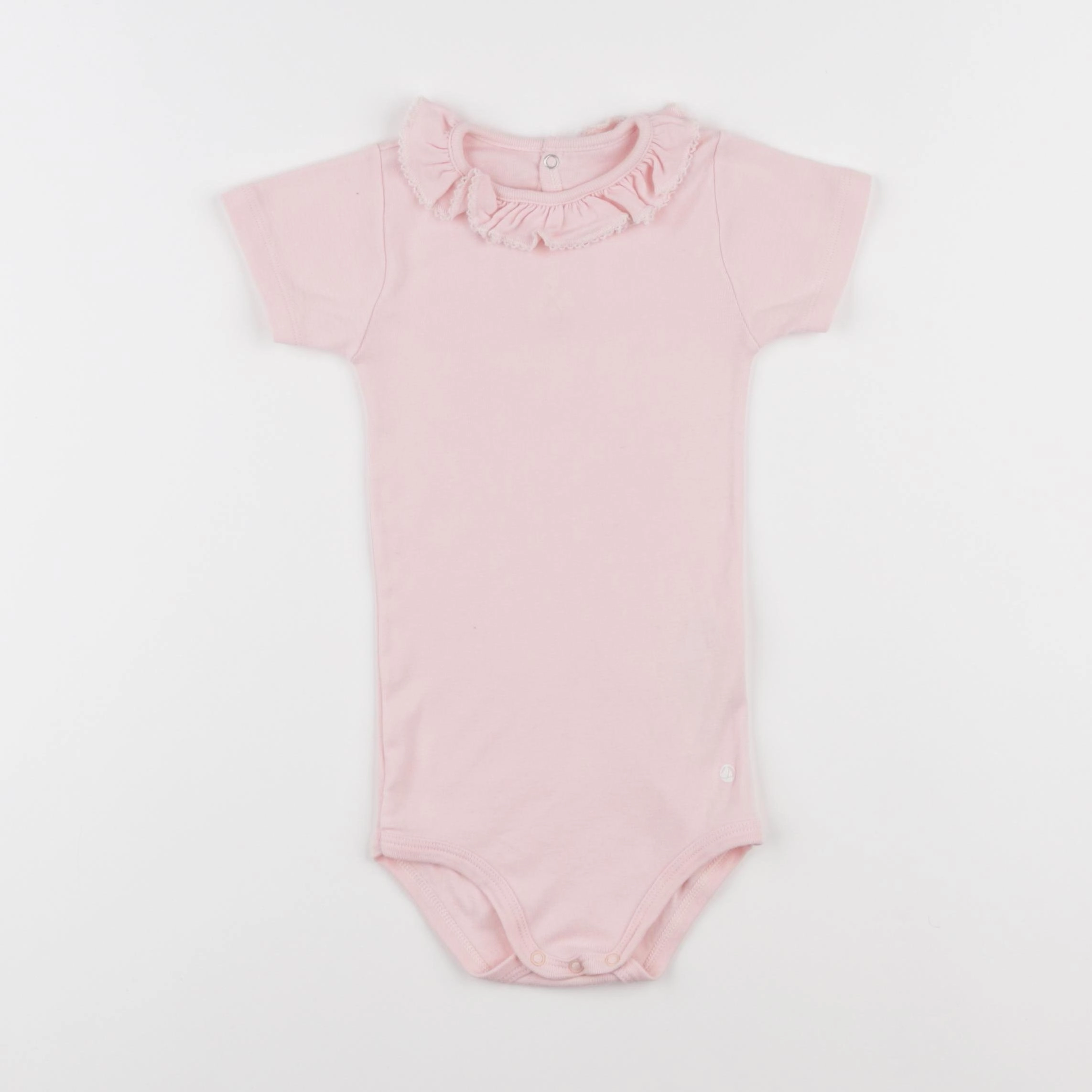 Petit Bateau - body à col rose - 24 mois
