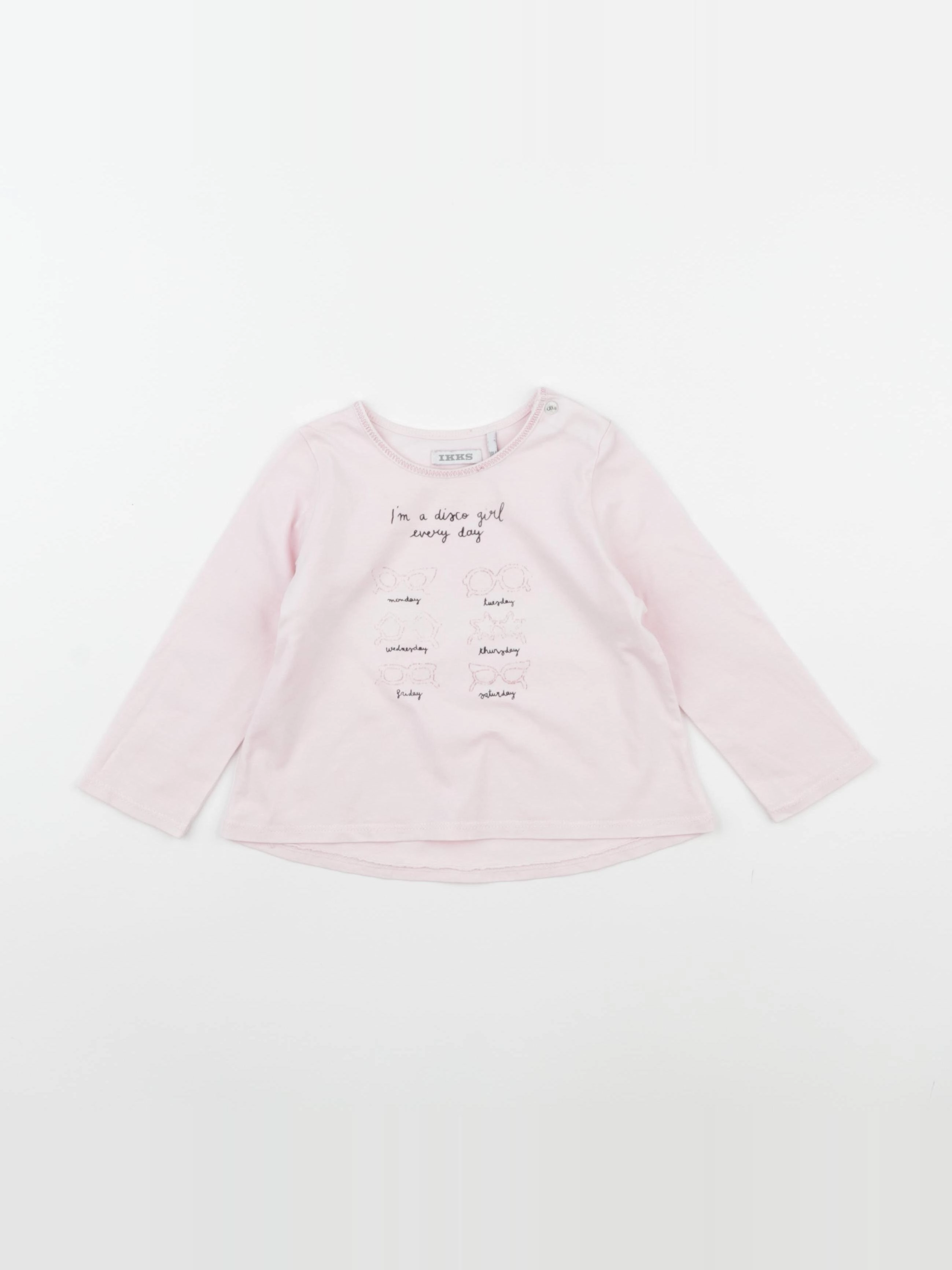 IKKS - tee-shirt rose - 18 mois