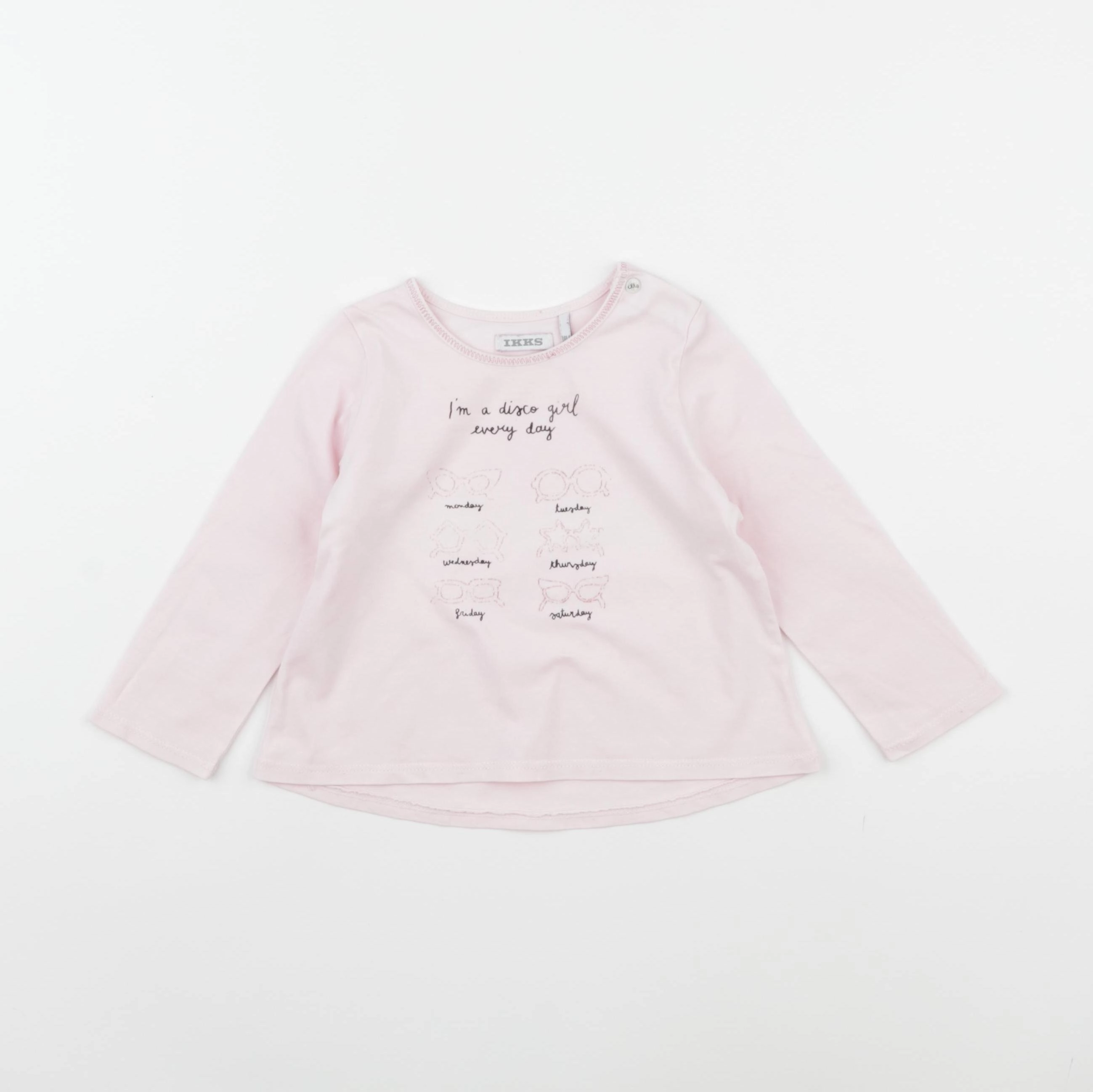 IKKS - tee-shirt rose - 18 mois