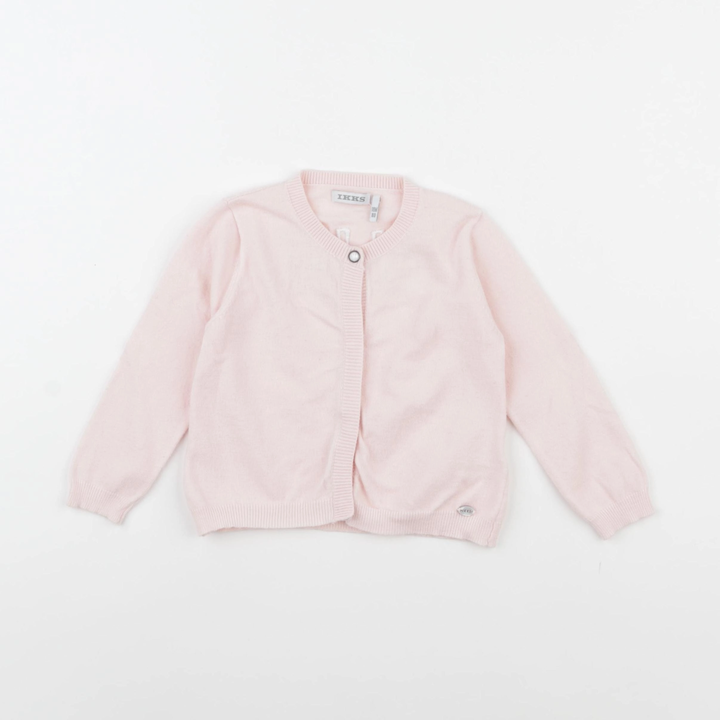 IKKS - gilet imprimé au dos rose - 18 mois