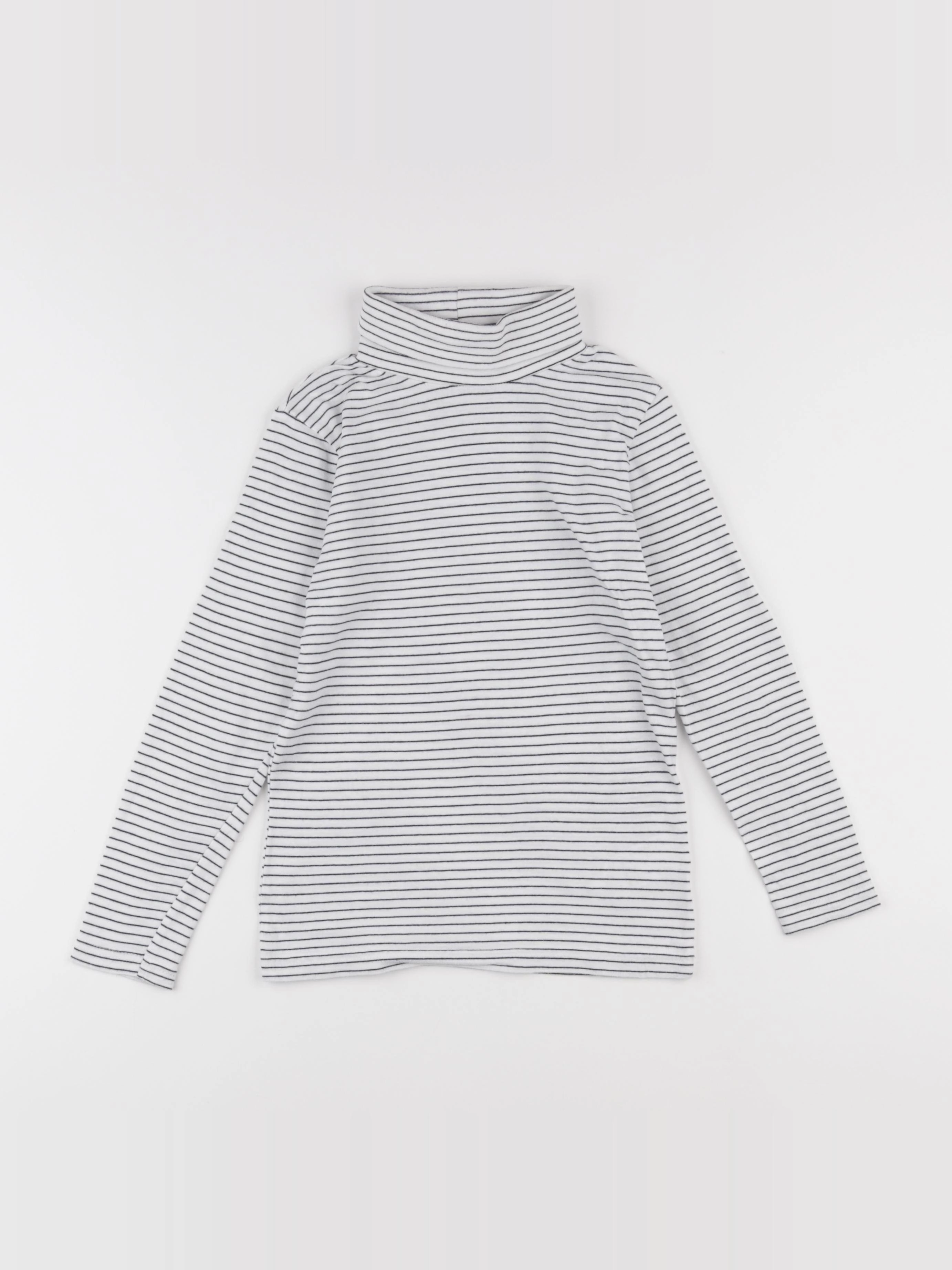 Vertbaudet - sous-pull blanc - 8 ans