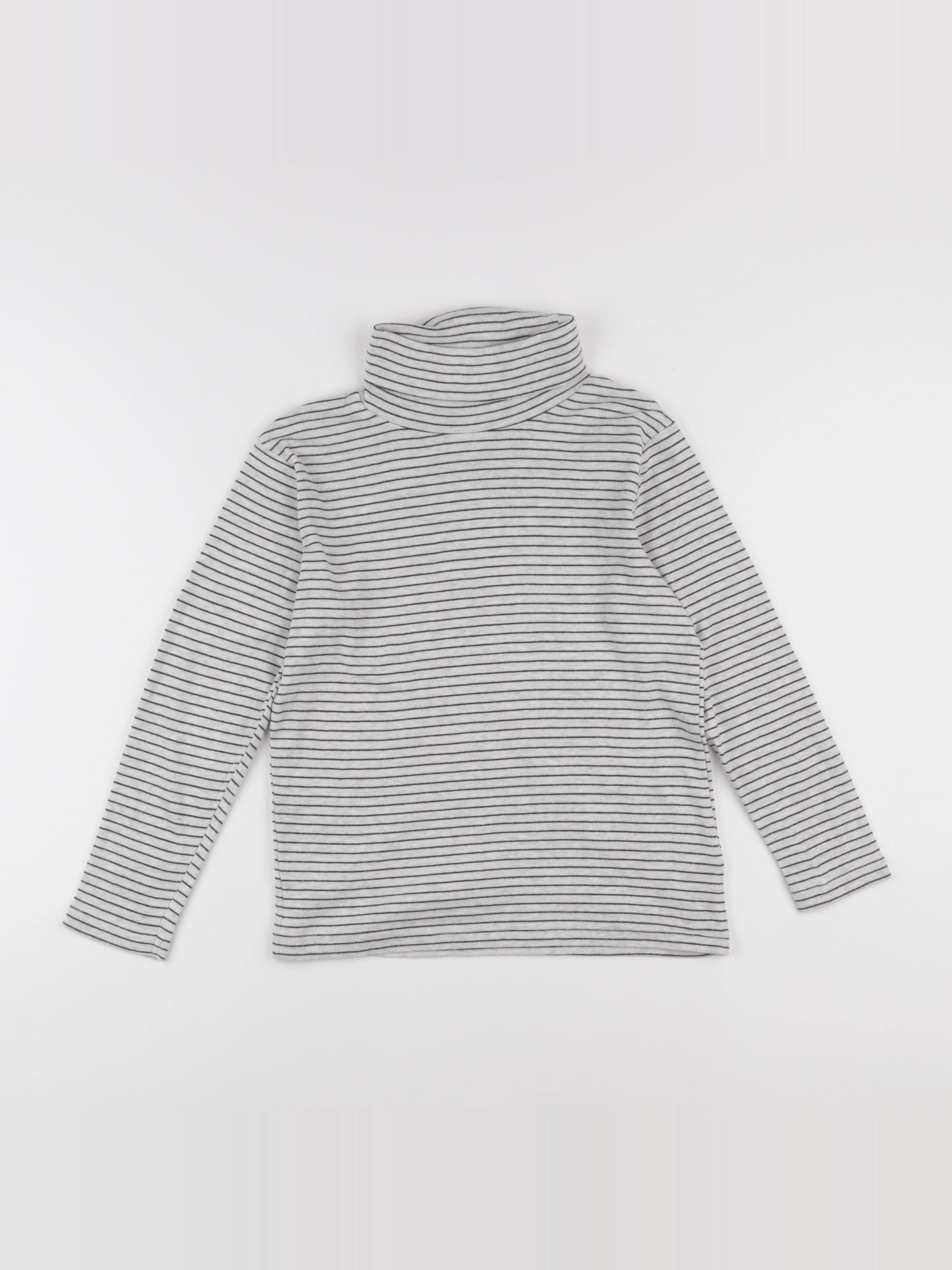 Vertbaudet - sous-pull gris - 10 ans