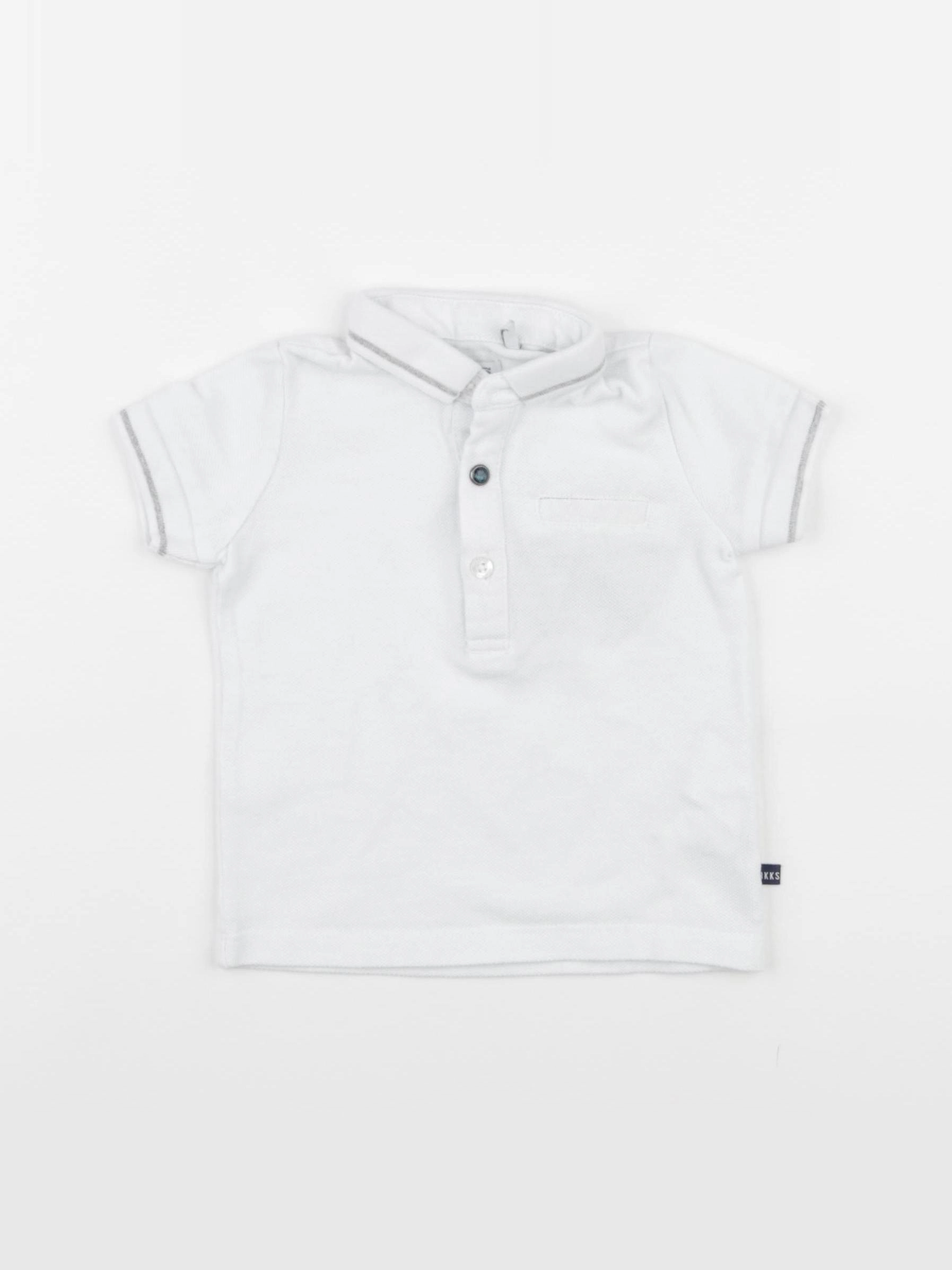 IKKS - polo blanc - 6 mois