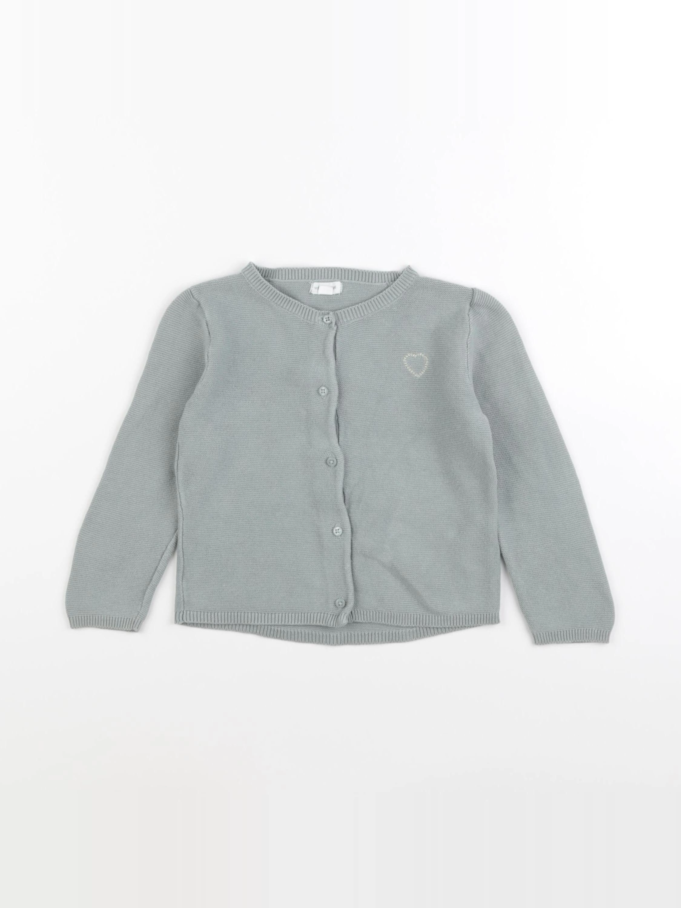 Vertbaudet - gilet vert - 24 mois
