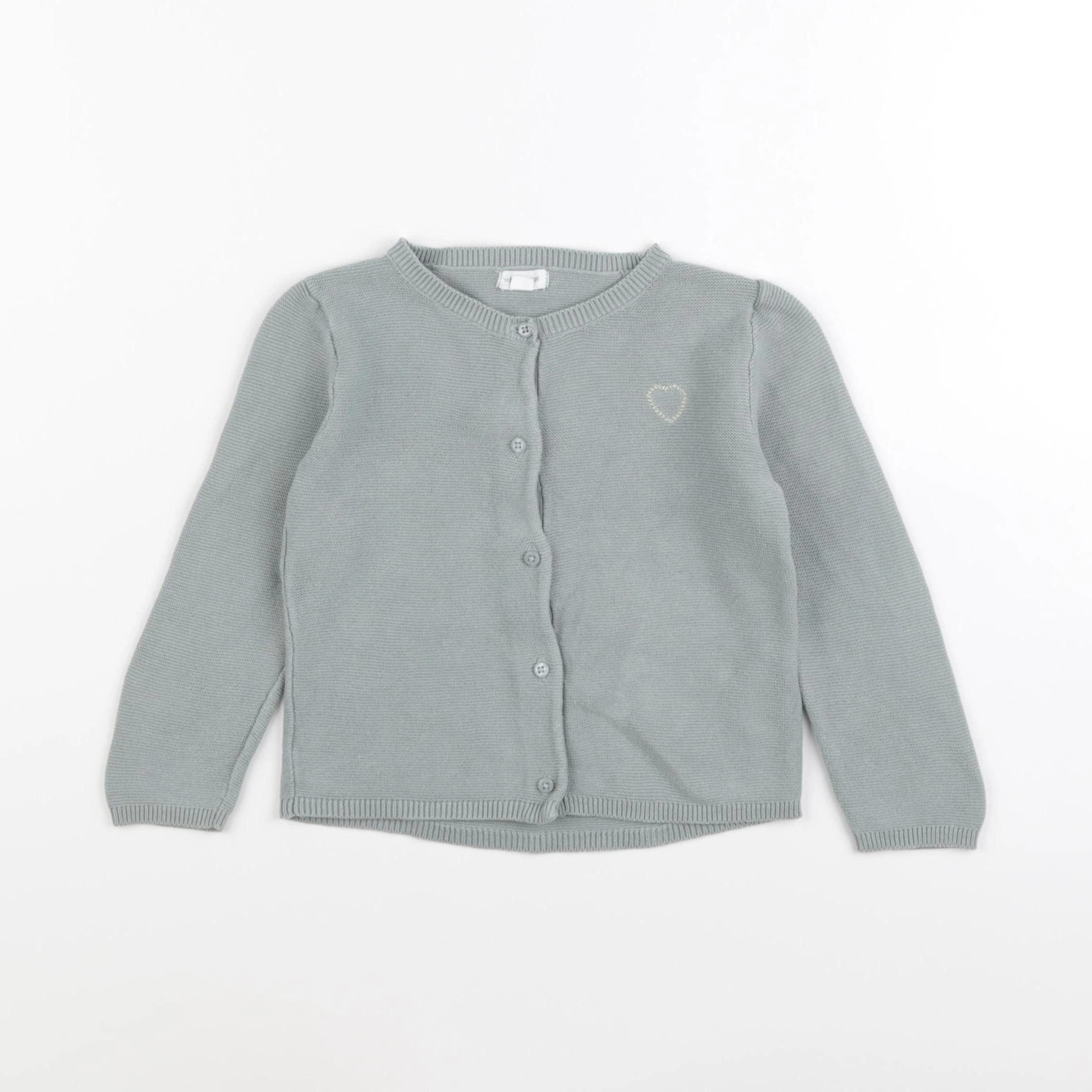 Vertbaudet - gilet vert - 24 mois