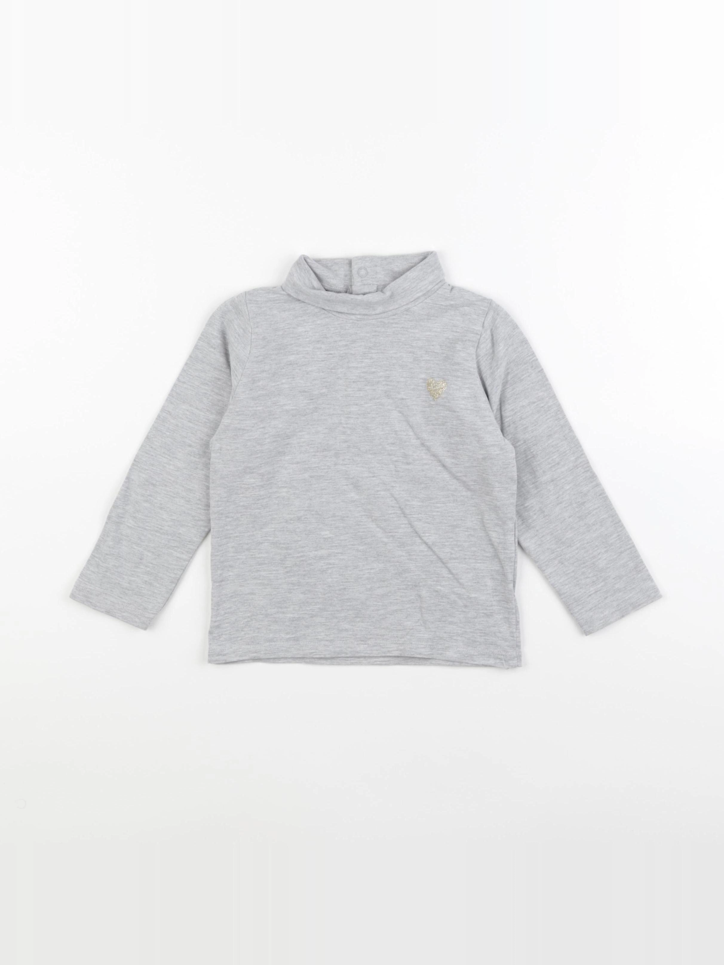 Vertbaudet - sous-pull gris - 24 mois